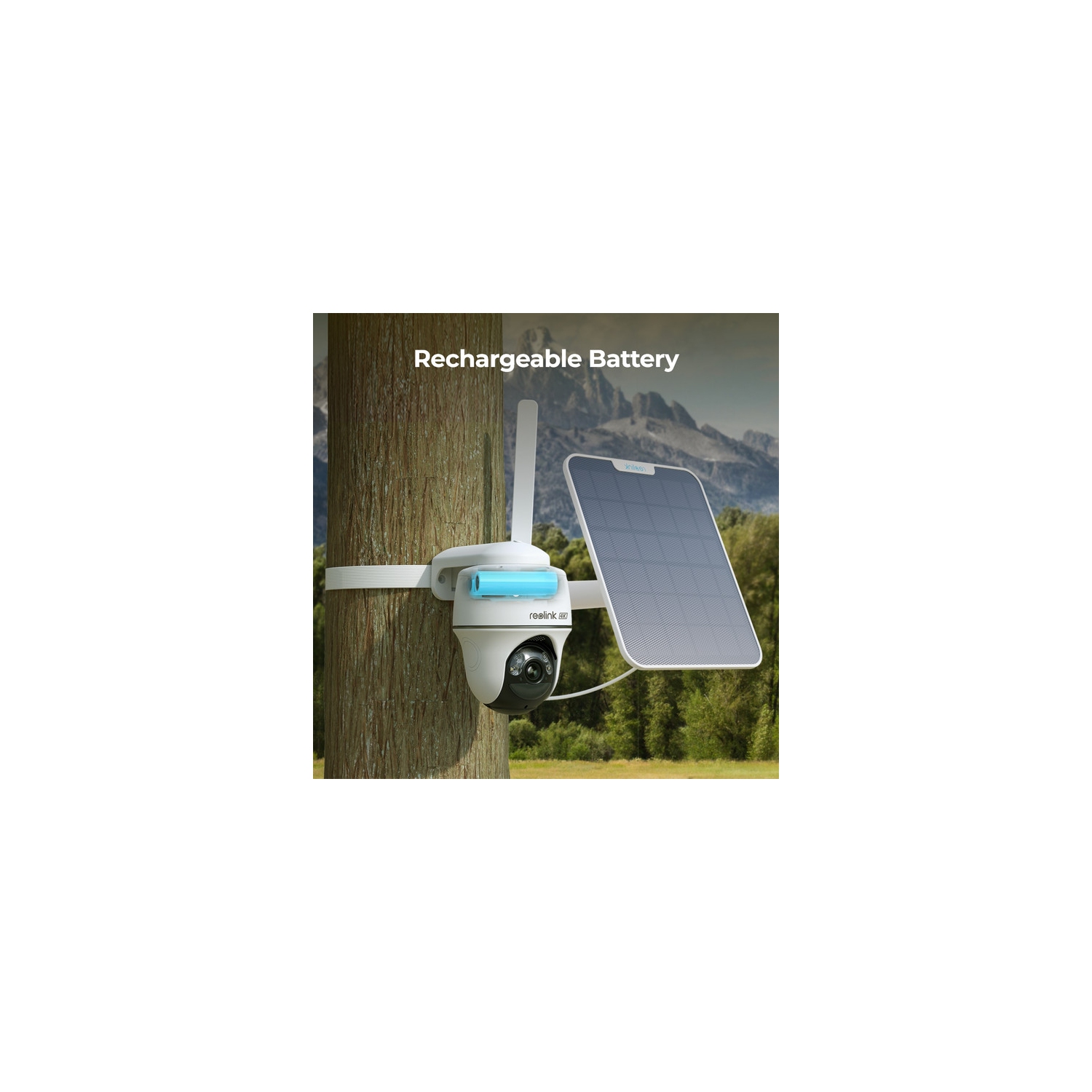 Reolink Smart 4K 8MP Wireless 4G LTE Pan Tilt Battery/Solar-Powered Camera with Smart Detection, GO PT Ultra