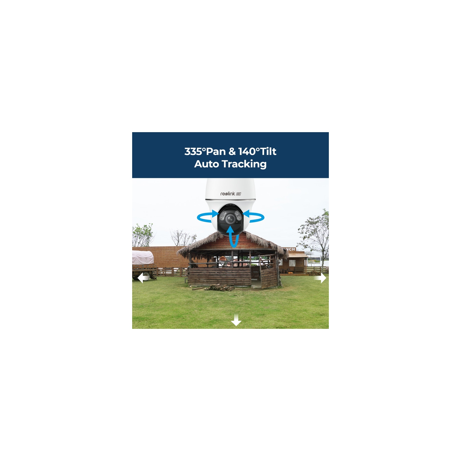 Reolink Smart 4K 8MP Wireless 4G LTE Pan Tilt Battery/Solar-Powered Camera with Smart Detection, GO PT Ultra