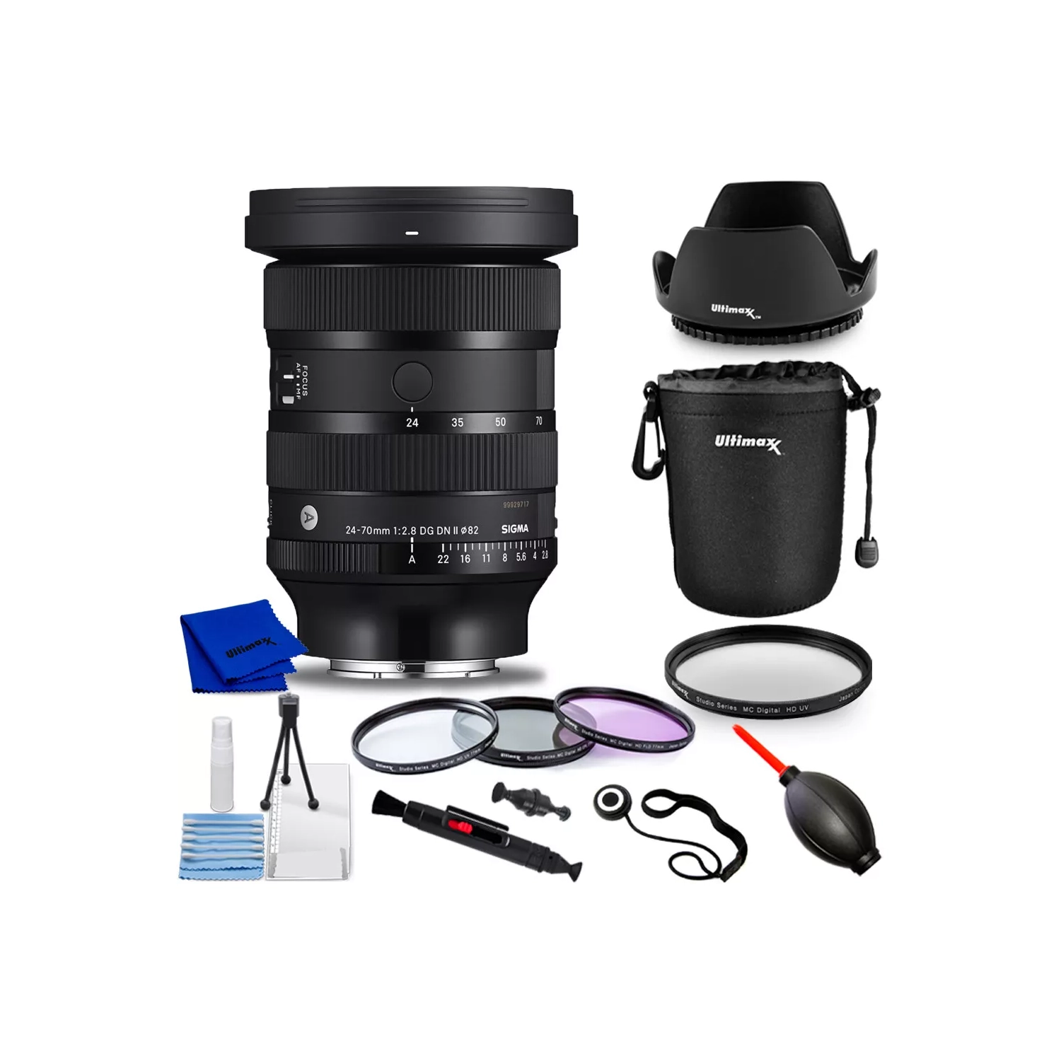 Sigma 24-70mm f/2.8 DG DN II Art Lens 57A965 - 10PC Accessory Bundle