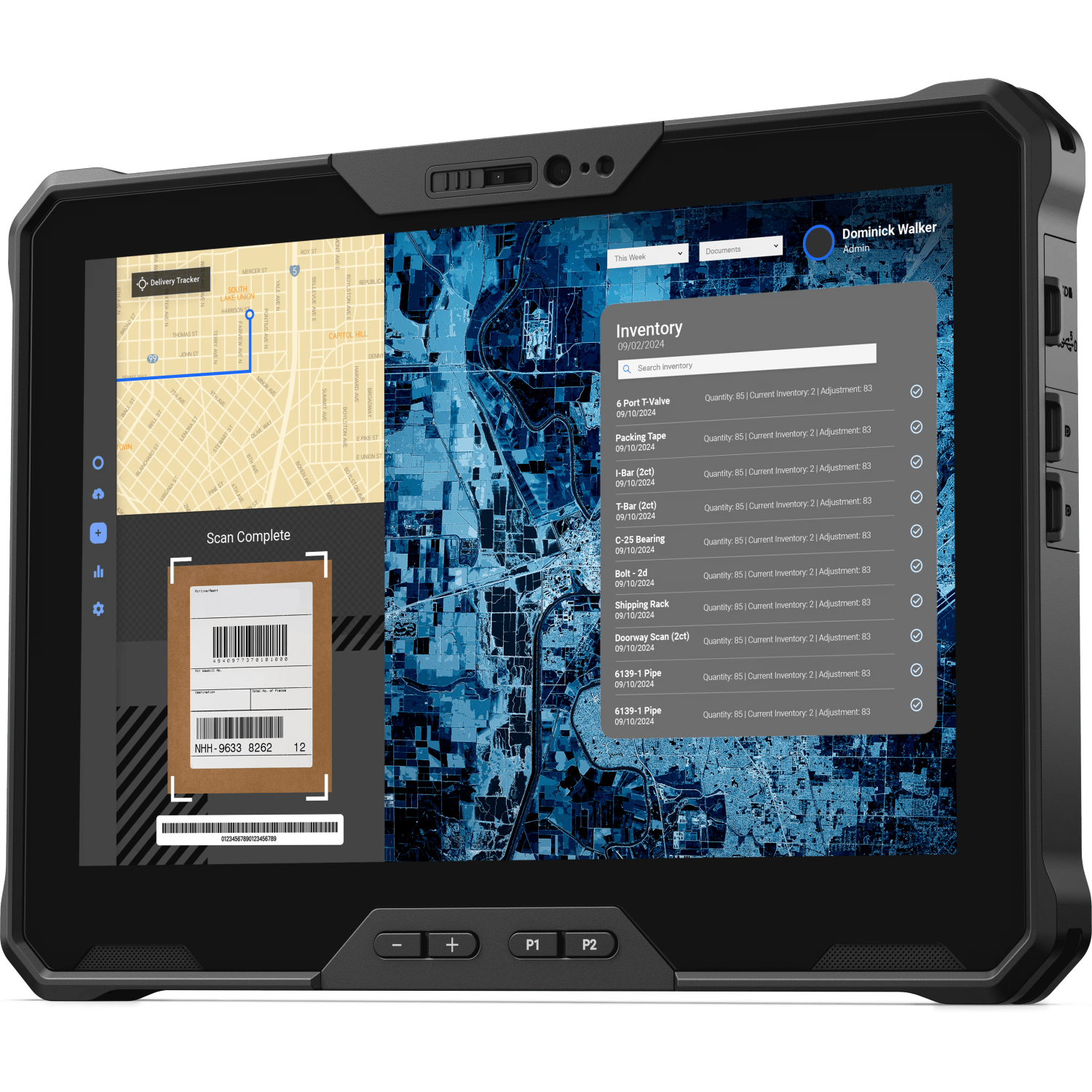 Refurbished- Latitude 7030 Rugged Tablet, Intel Core i5-1240U, 10.1" FHD+ 1000-nits Display Touch, 16GB, 256GB SSD, LAN, dGPS, Webcam, SD Card,