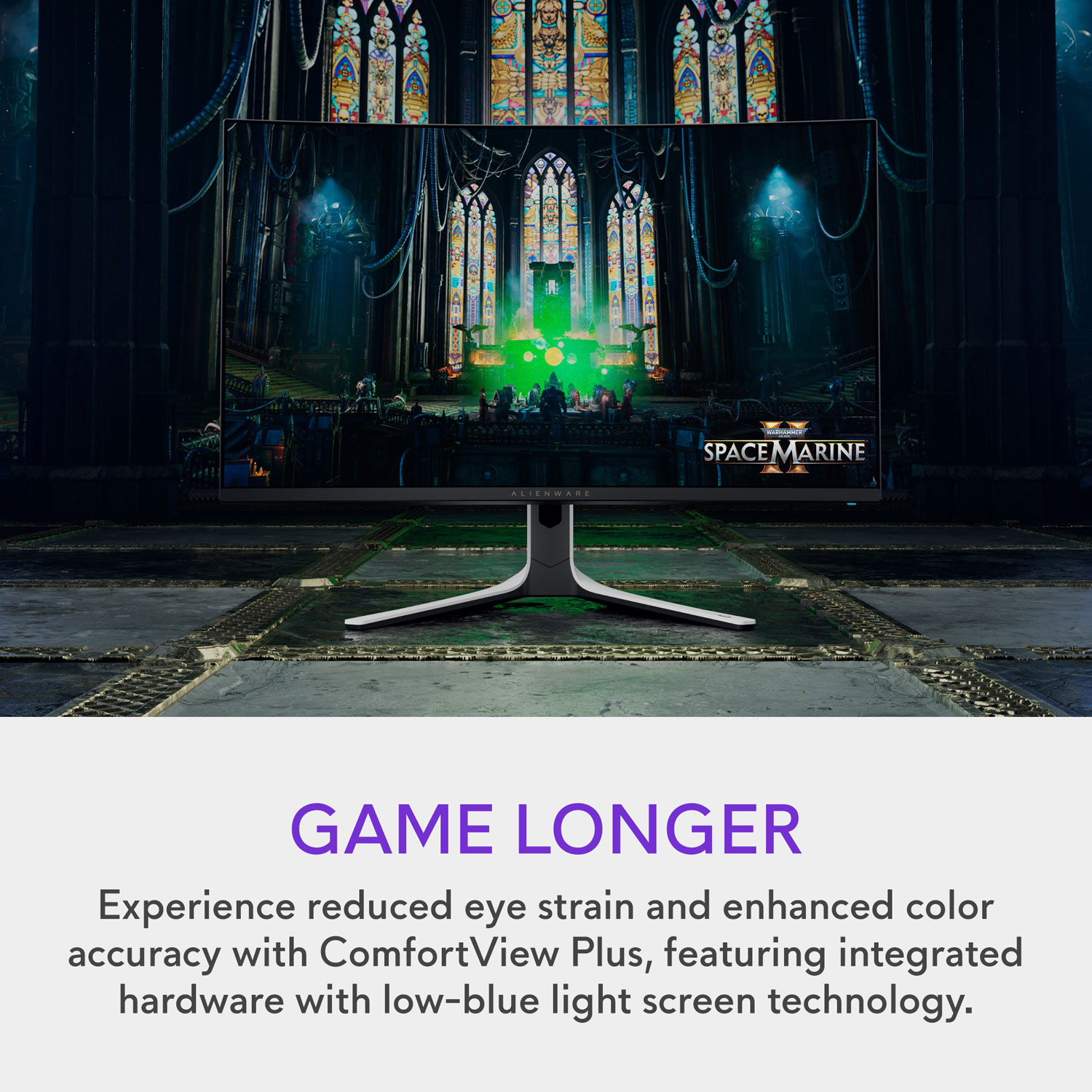 Alienware 32" 4K UHD 240Hz 0.03ms Curved QD OLED Gaming Monitor - Lunar Light