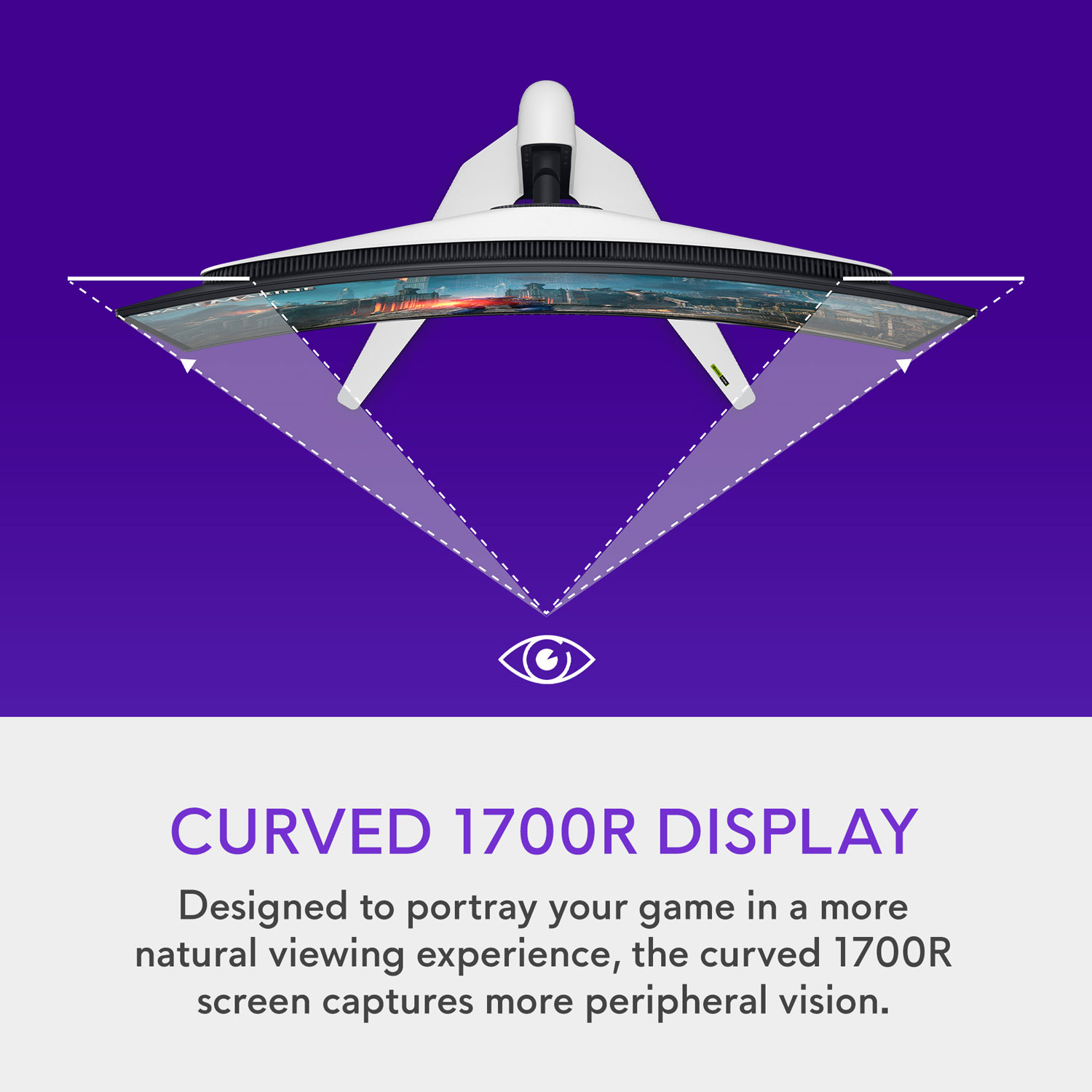 Alienware 32" 4K UHD 240Hz 0.03ms Curved QD OLED Gaming Monitor - Lunar Light