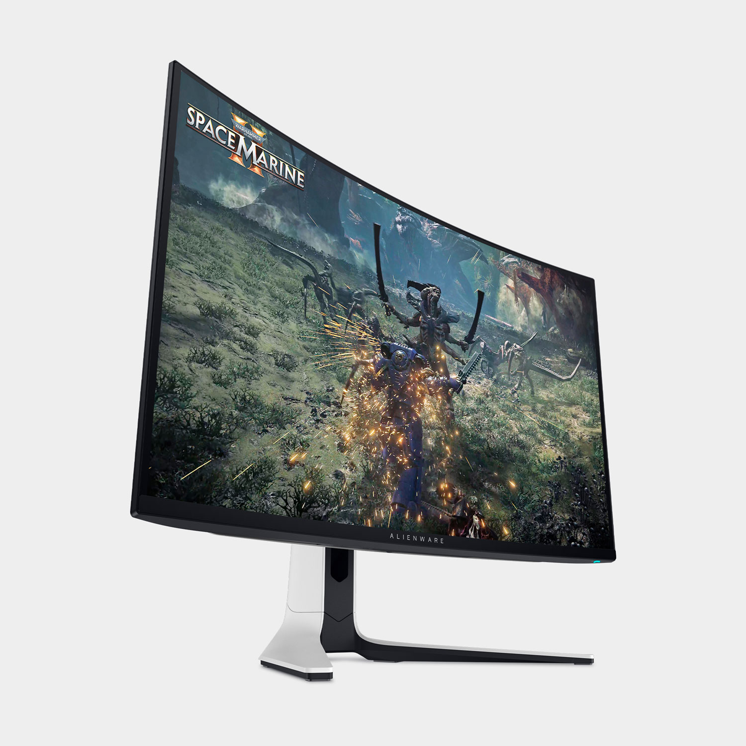 Alienware 32" 4K UHD 240Hz 0.03ms Curved QD OLED Gaming Monitor - Lunar Light
