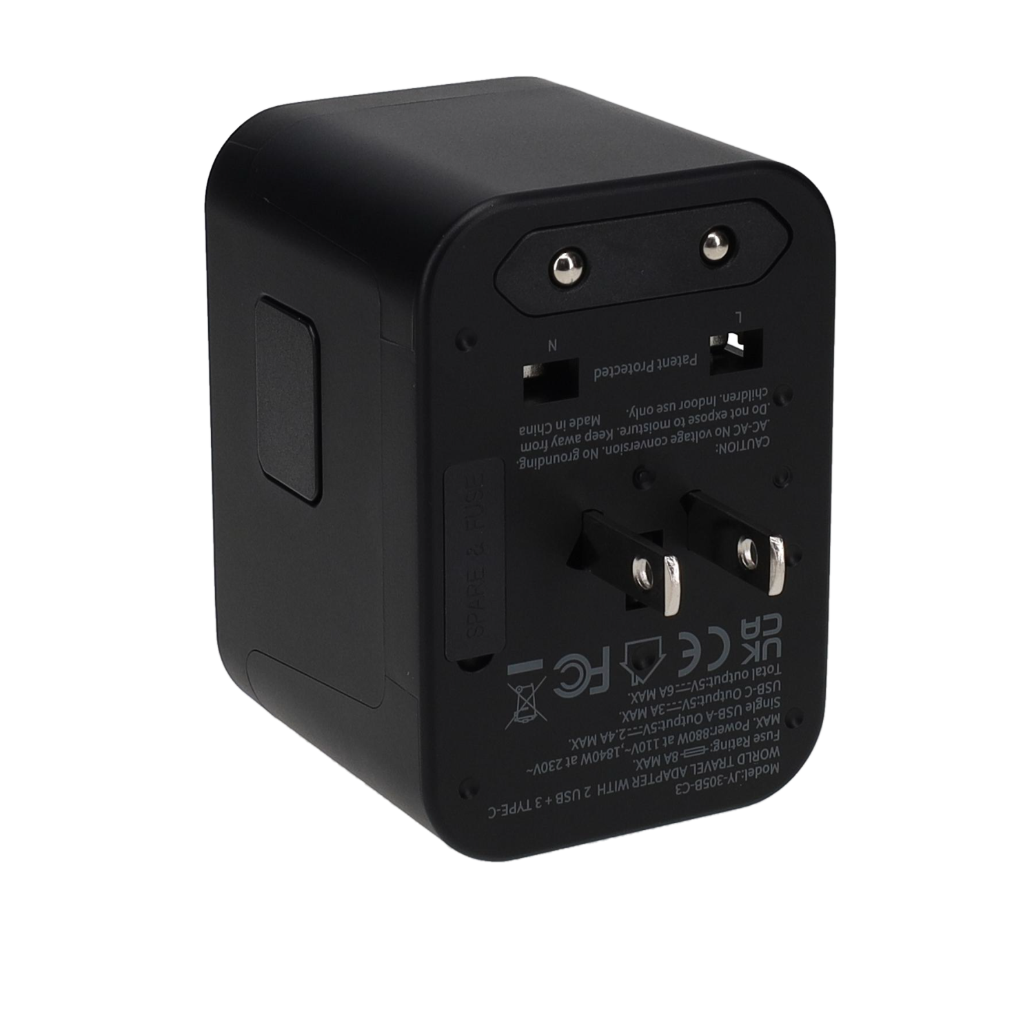 Amaze 6-port International Travel Wall Charger