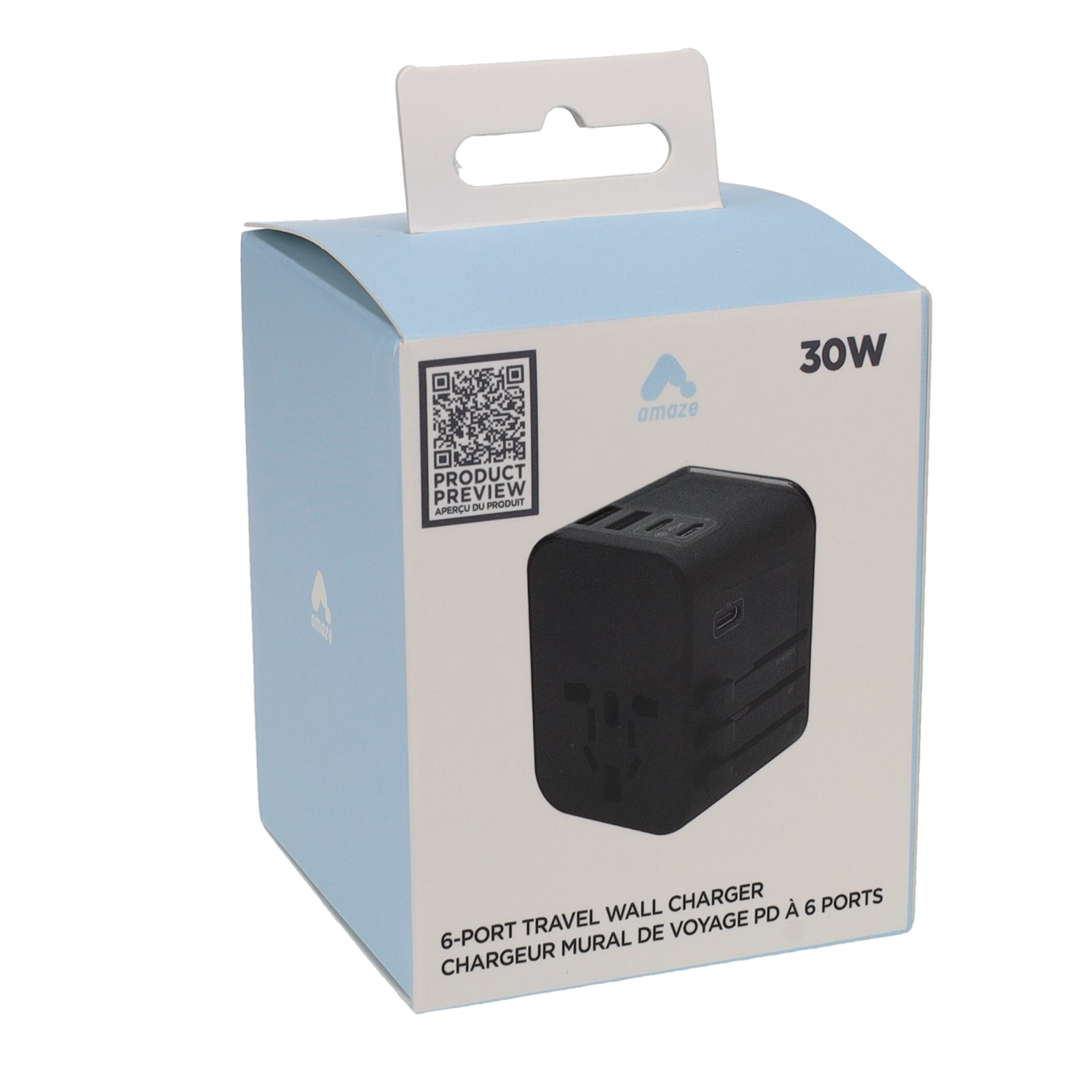 Amaze 6-port International Travel Wall Charger