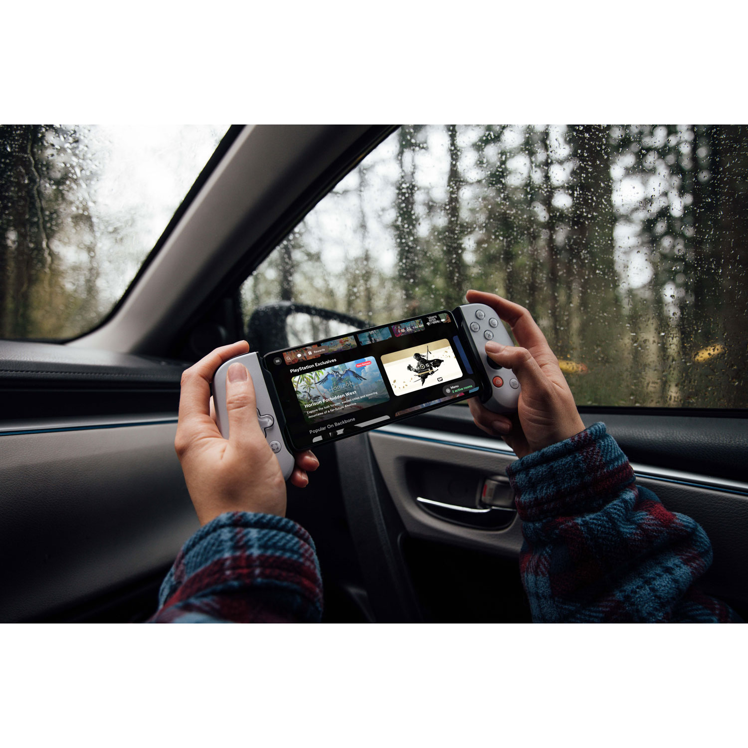 Manette de jeu Backbone One édition PlayStation pour iPhone avec Lightning - Blanc