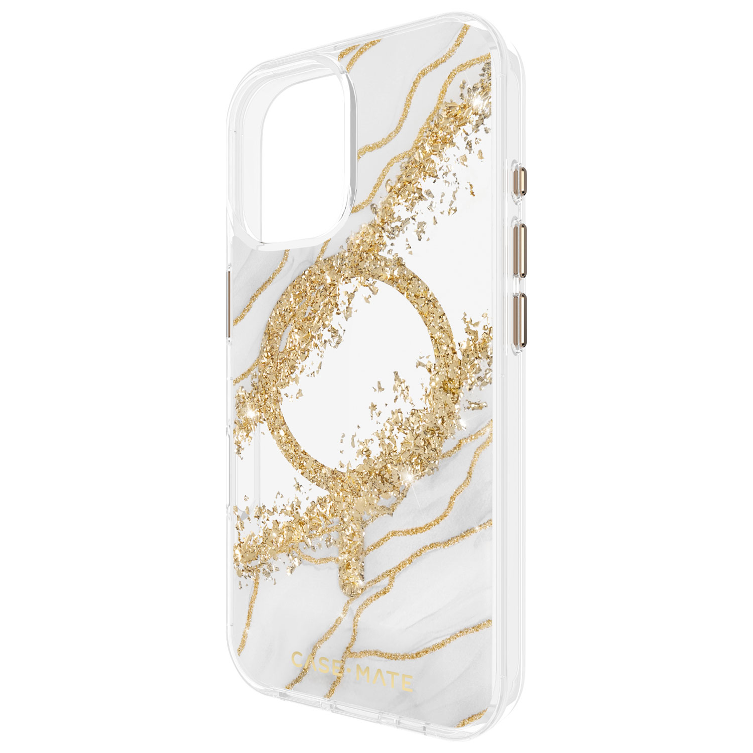 Case-Mate Karat Granite Fitted Hard Shell Case with MagSafe for iPhone 16 - Granite