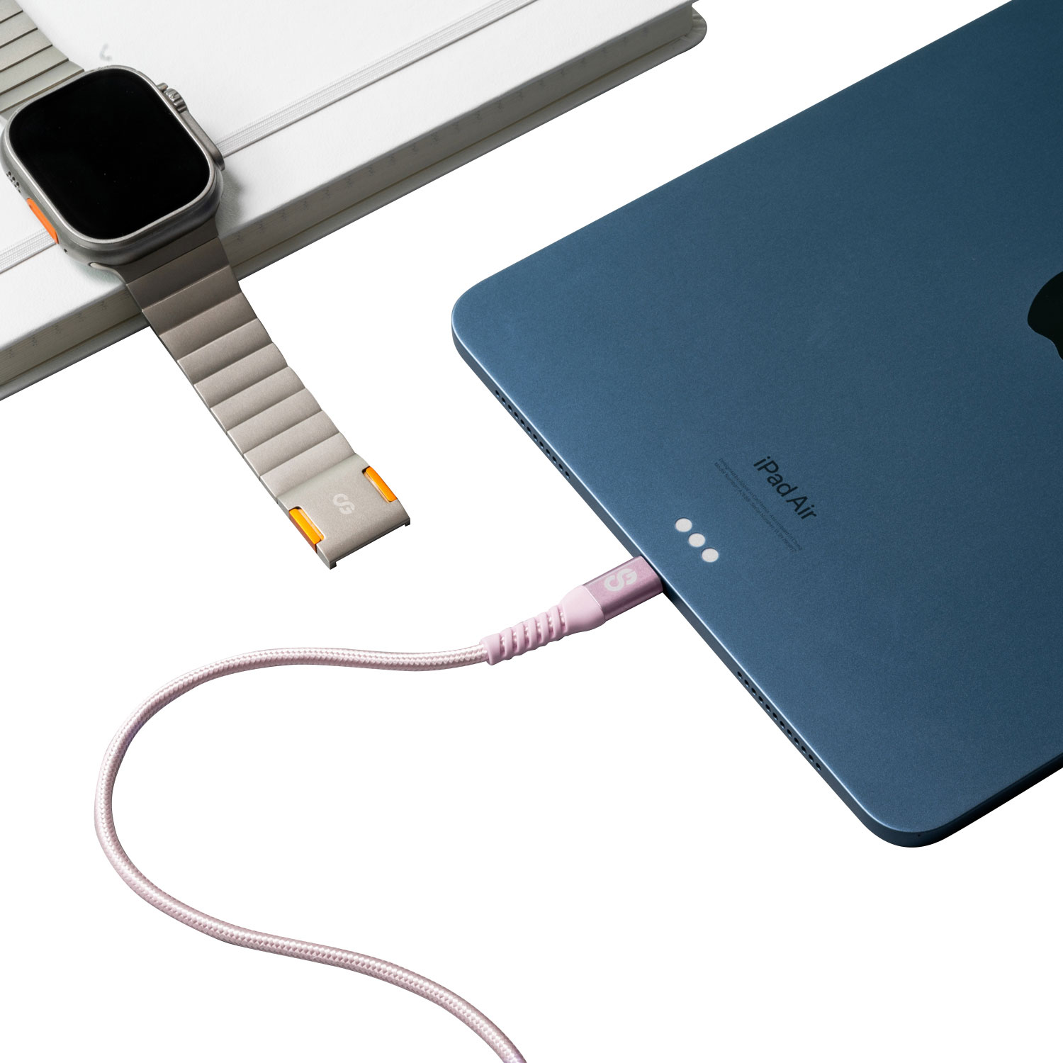 LOGiiX Vibrance 1.2m Braided USB to USB-C Cable (LGX-13828) - Blush