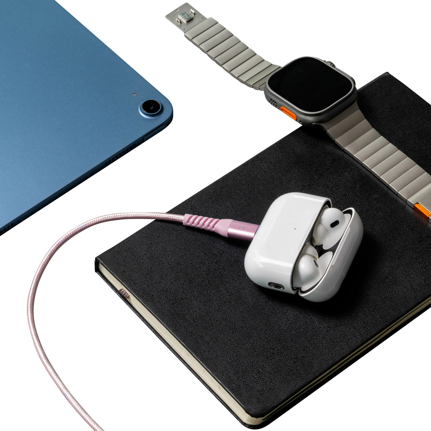 Câble tissé USB-C à Lightning de 1,2 m Vibrance de LOGiiX (LGX-13831) - Fard