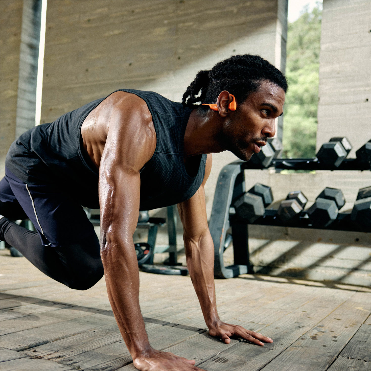 Écouteurs Bluetooth oreilles libres à conduction osseuse OpenRun Pro 2 de Shokz - Orange