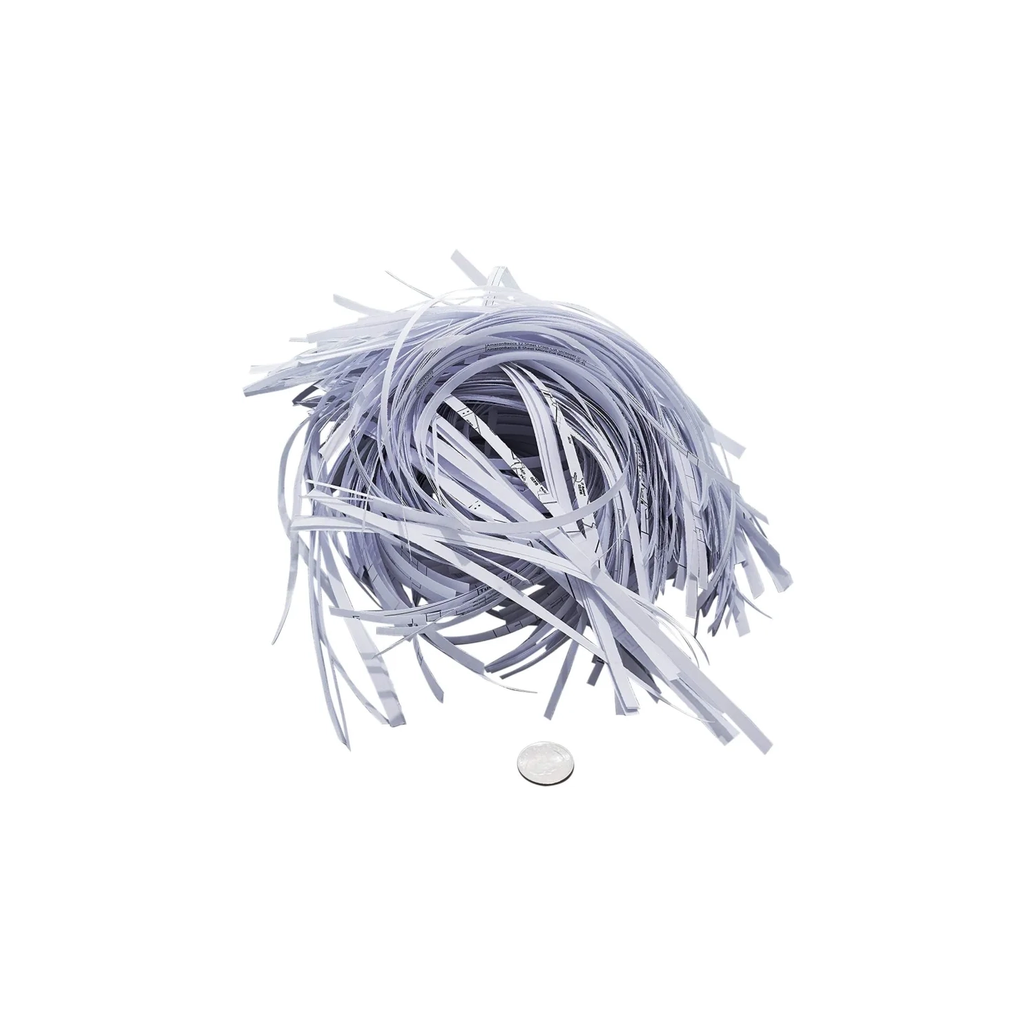 Déchiqueteuse à coupe en bandes de 8 feuilles pour le bureau à domicile – disques et cartes de crédit rouges