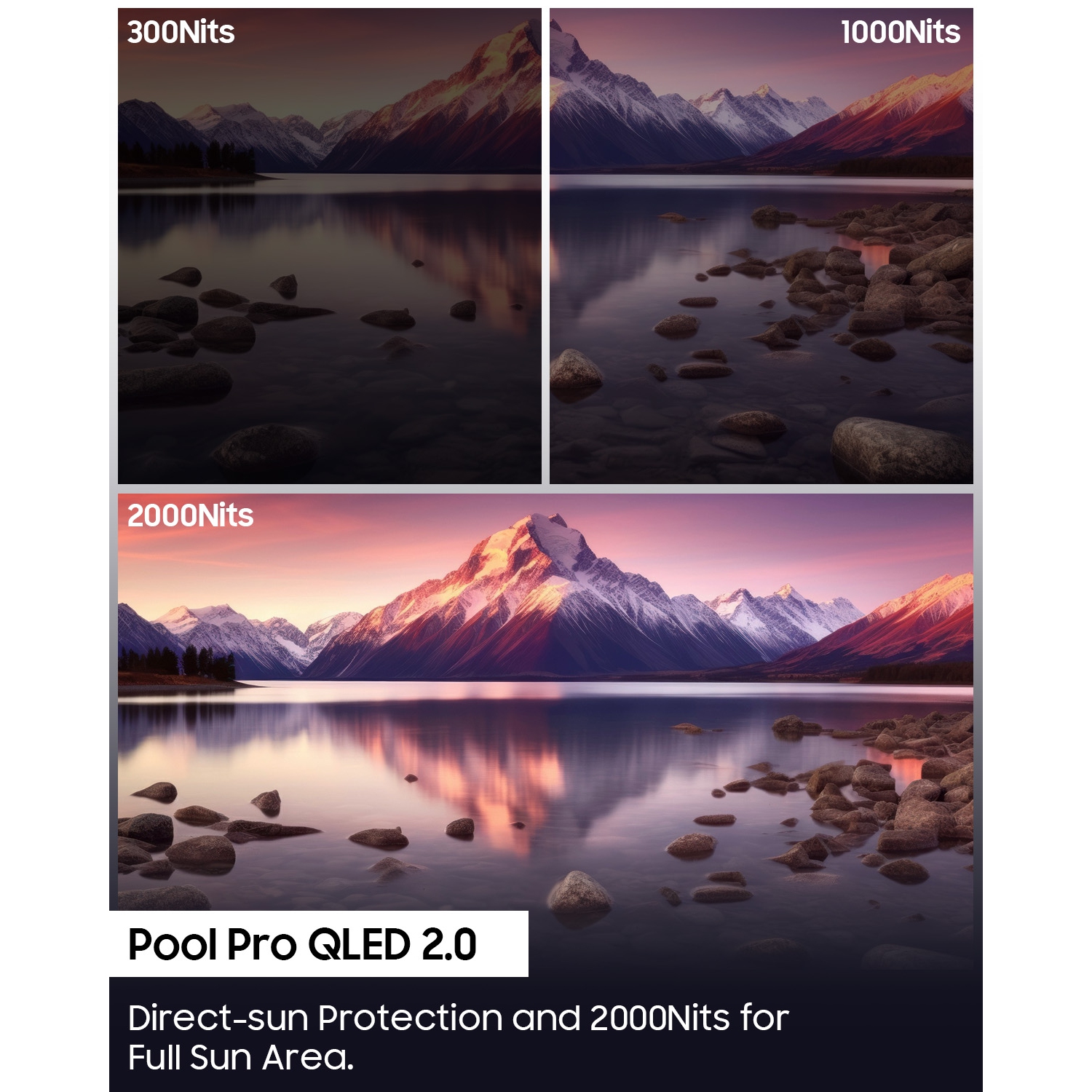 SYLVOX Outdoor TV, 75" Smart QLED TV with Google System, Dolby Atmos, IP55 Waterproof, 4K 2000 Nits Weatherproof TV for Full Sun