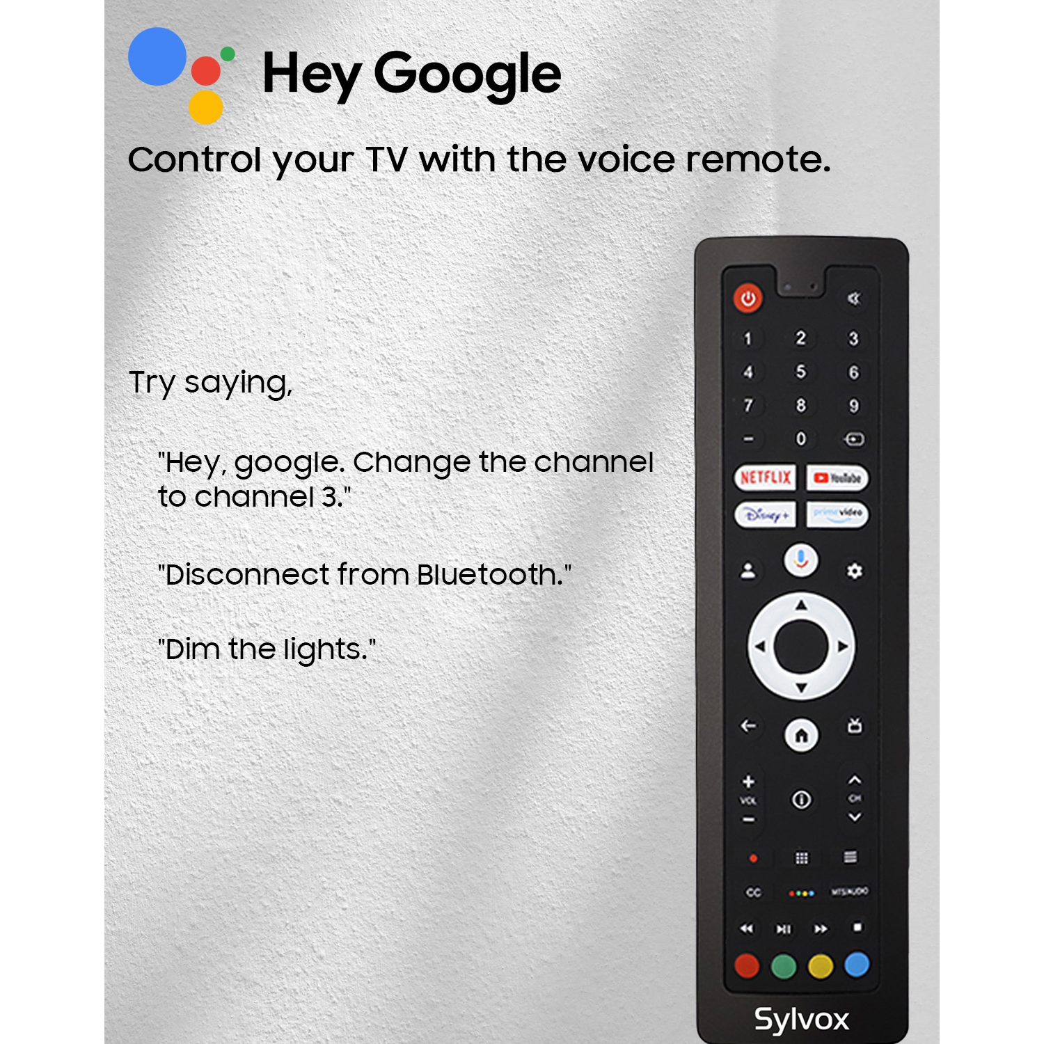 SYLVOX Outdoor TV, 65" Smart QLED TV with Google System, Dolby Atmos, IP55 Waterproof, 4K 2000 Nits Weatherproof TV for Full Sun