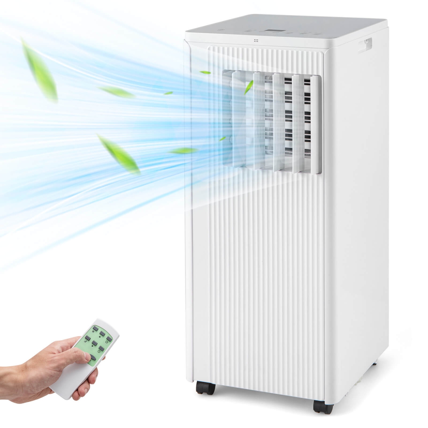 Climatiseur portatif 3-en-1 10000&nbsp;BTU de Costway 7100&nbsp;BTU, déshumidificateur, refroidissement et ventilateur