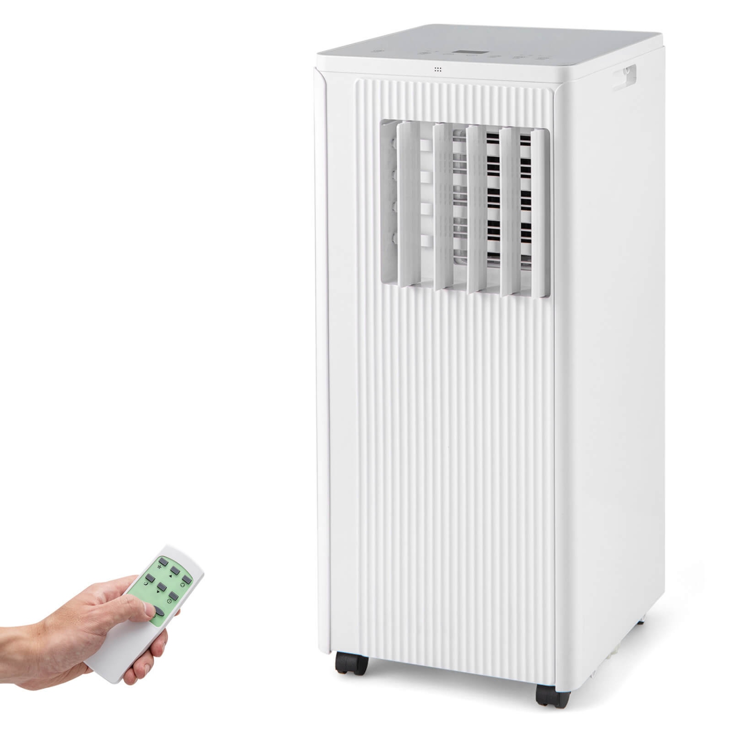 Climatiseur portatif 3-en-1 10000&nbsp;BTU de Costway 7100&nbsp;BTU, déshumidificateur, refroidissement et ventilateur