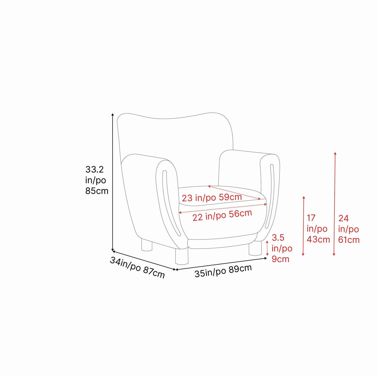 Fauteuil d'appoint en velours Emerald de Valencia, vert olive