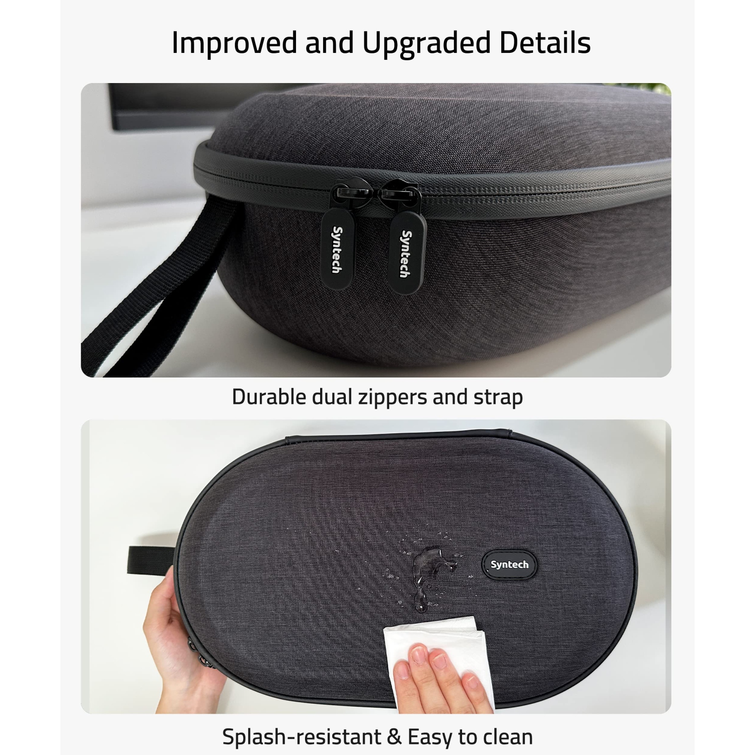 Hard Carrying Case Compatible with Oculus/Meta Quest 3, Quest 2, Vision Pro,Accessories VR Headset with Elite Strap,Touch Controllers and Other