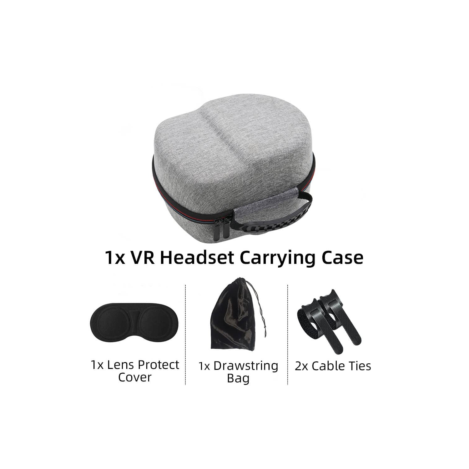 dethintonCompatible with Oculus Quest2 Case, Travel Case for Quest2 All-in-one Virtual Reality Headsets and Controllers Includes Multiple Quest2