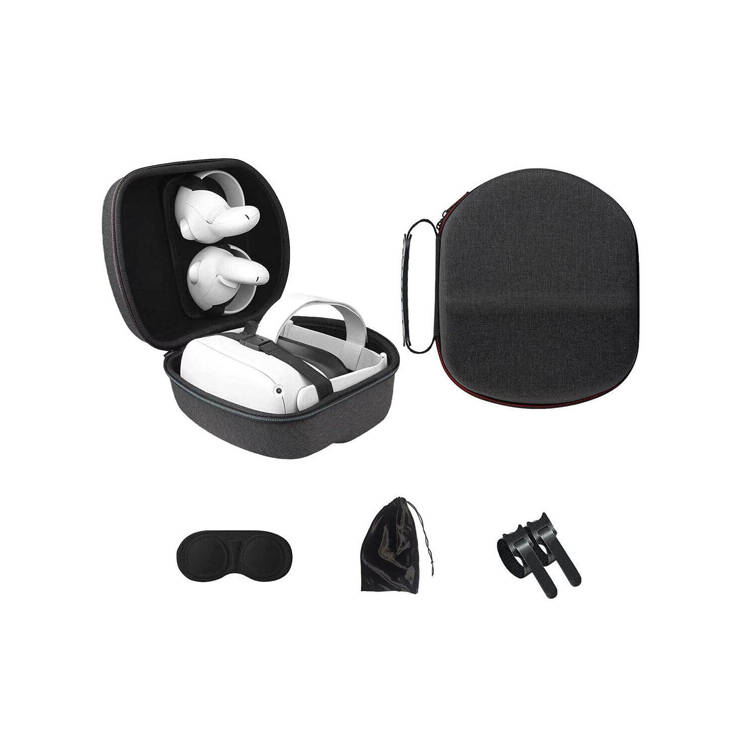 Compatible with Oculus Quest2 Case, Travel Case for Quest2 All-in-one Virtual Reality Headsets and Controllers includes Multiple Quest2 Accessories