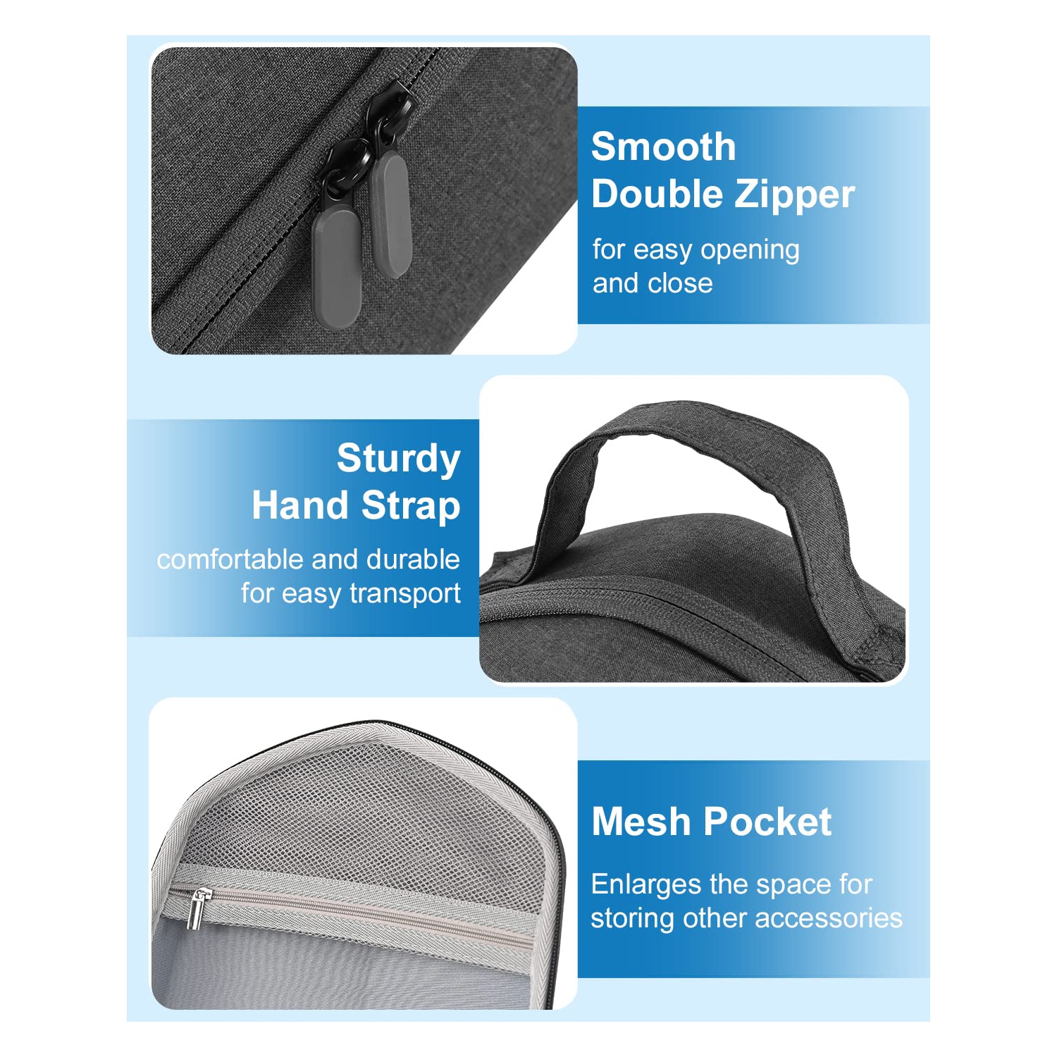 Hard Case for Oculus Quest 2, Carrying Case Compatible with Meta/Oculus Quest 2 Basic VR Gaming Headset and Touch Controllers Accessories, Suitable