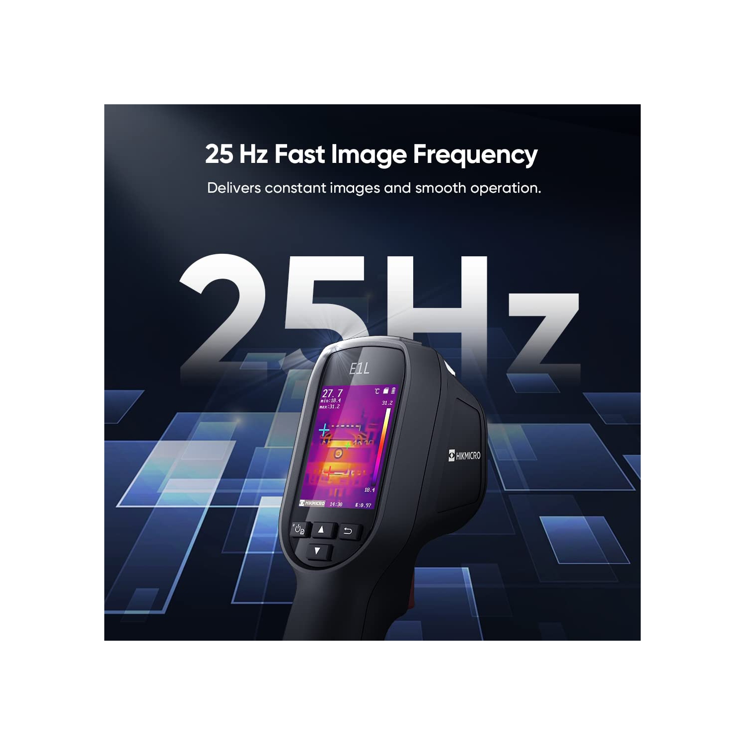 Refurbished(Excellent) - HIKMICRO E1L Compact Thermal Imaging Camera, 160 x 120 IR Resolution/19200 Pixels, 25Hz Refresh Rate, Infrared Thermal