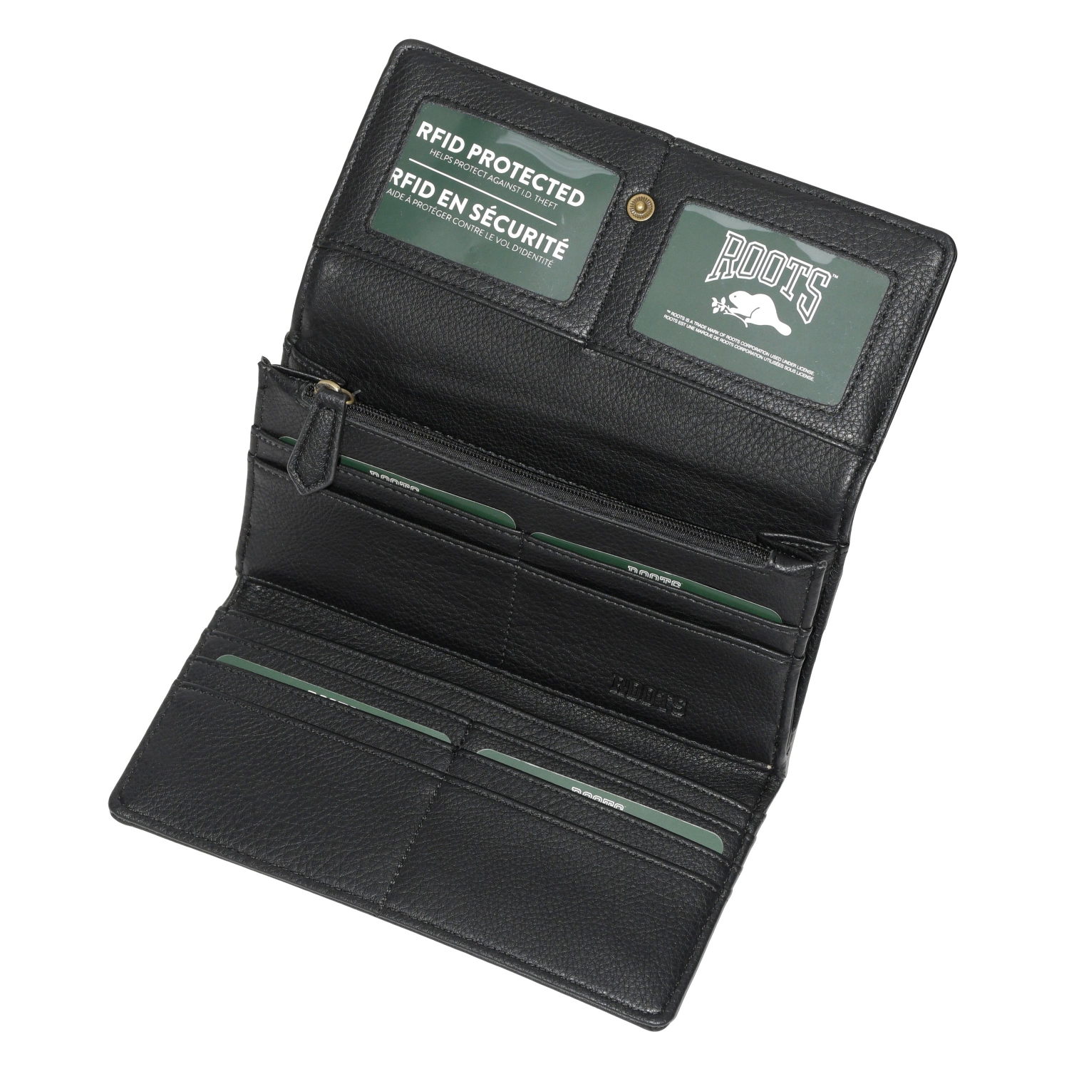 Pochette portefeuille mince à trois volets pour femmes