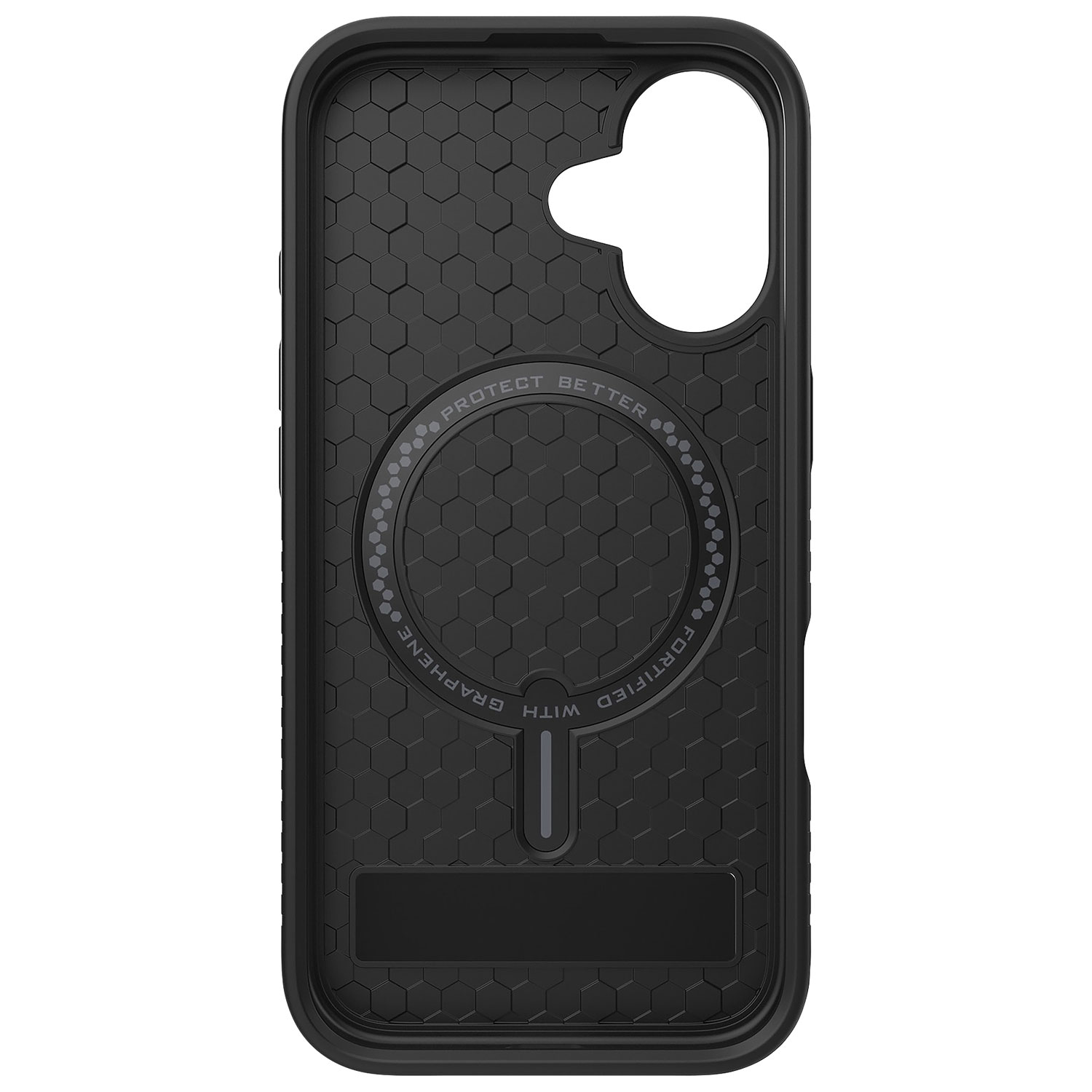 Étui rigide ajusté Denali Snap de ZAGG avec béquille pour iPhone 16 - Noir