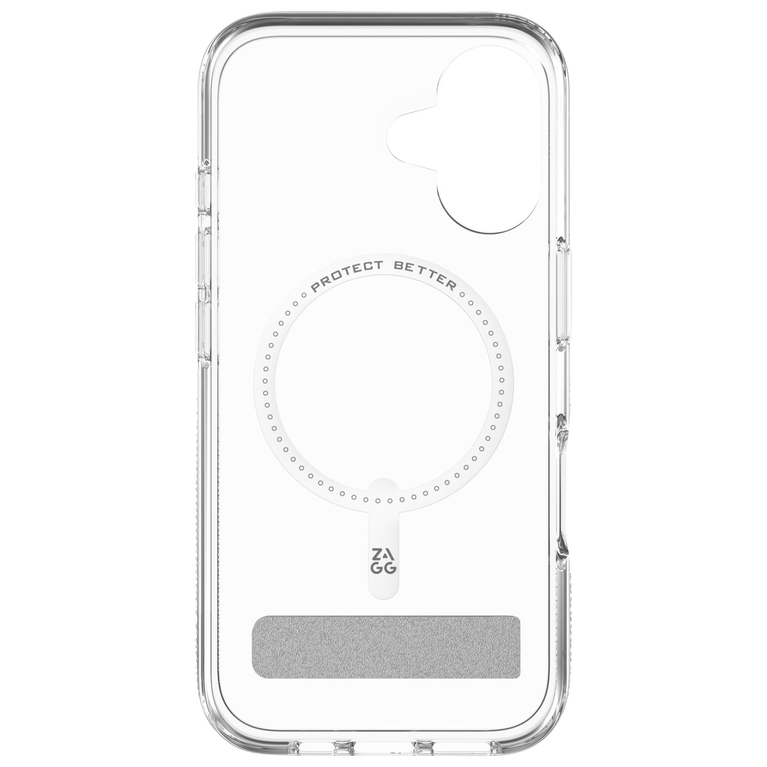 ZAGG Crystal Palace Snap Fitted Hard Shell Case with MagSafe for iPhone 16 - Clear