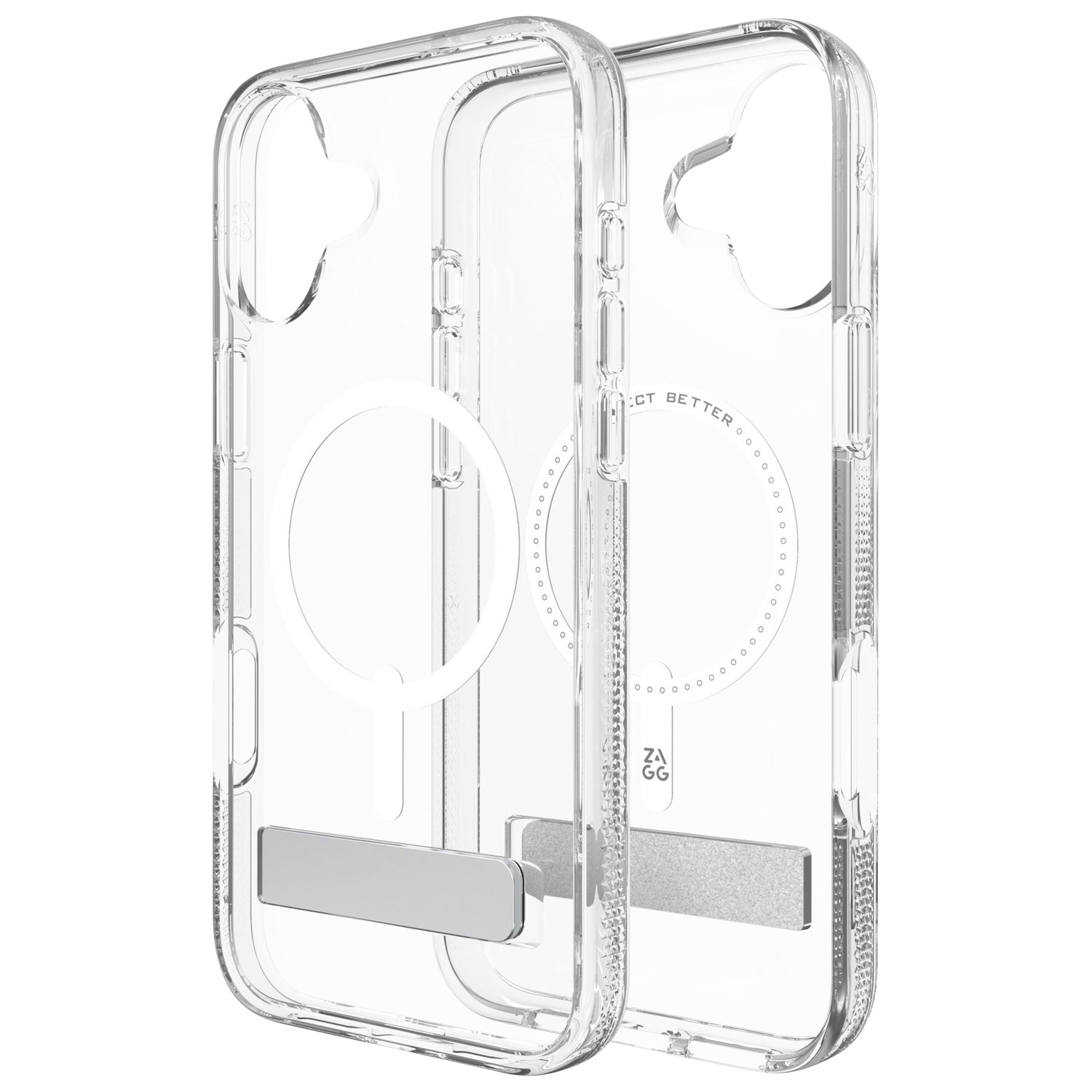 ZAGG Crystal Palace Snap Fitted Hard Shell Case with MagSafe for iPhone 16 Plus - Clear