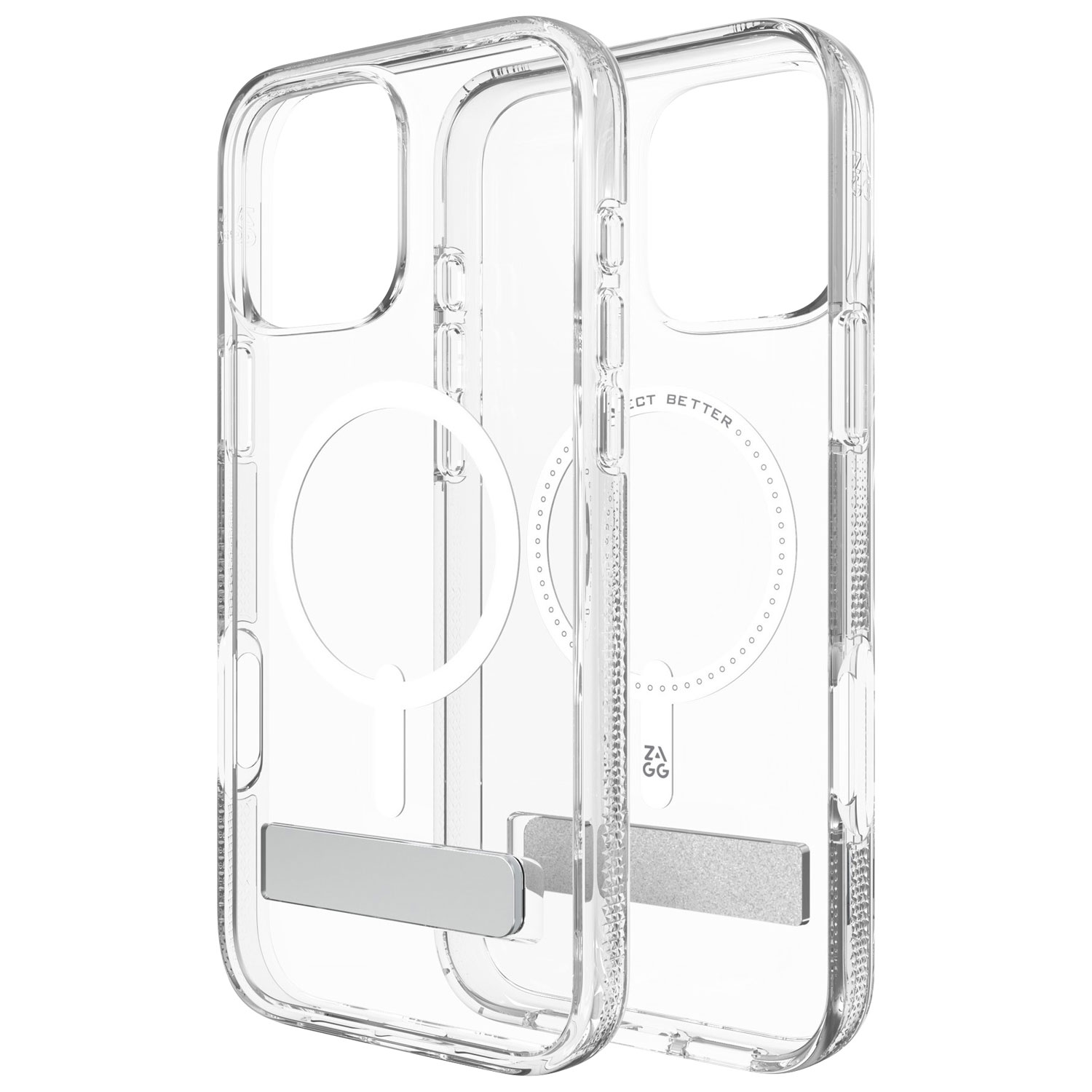 ZAGG Crystal Palace Snap Fitted Hard Shell Case with MagSafe for iPhone 16 Pro Max - Clear