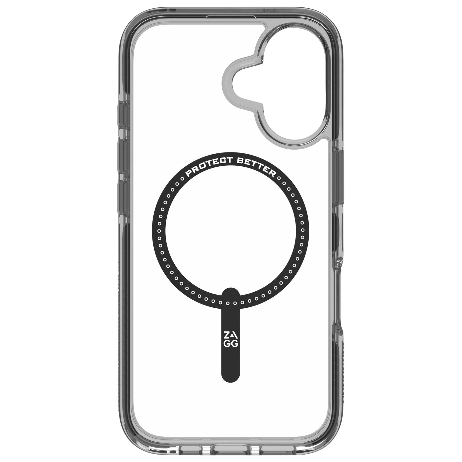 Étui rigide ajusté Santa Cruz Snap de ZAGG avec MagSafe pour iPhone 16 - Noir