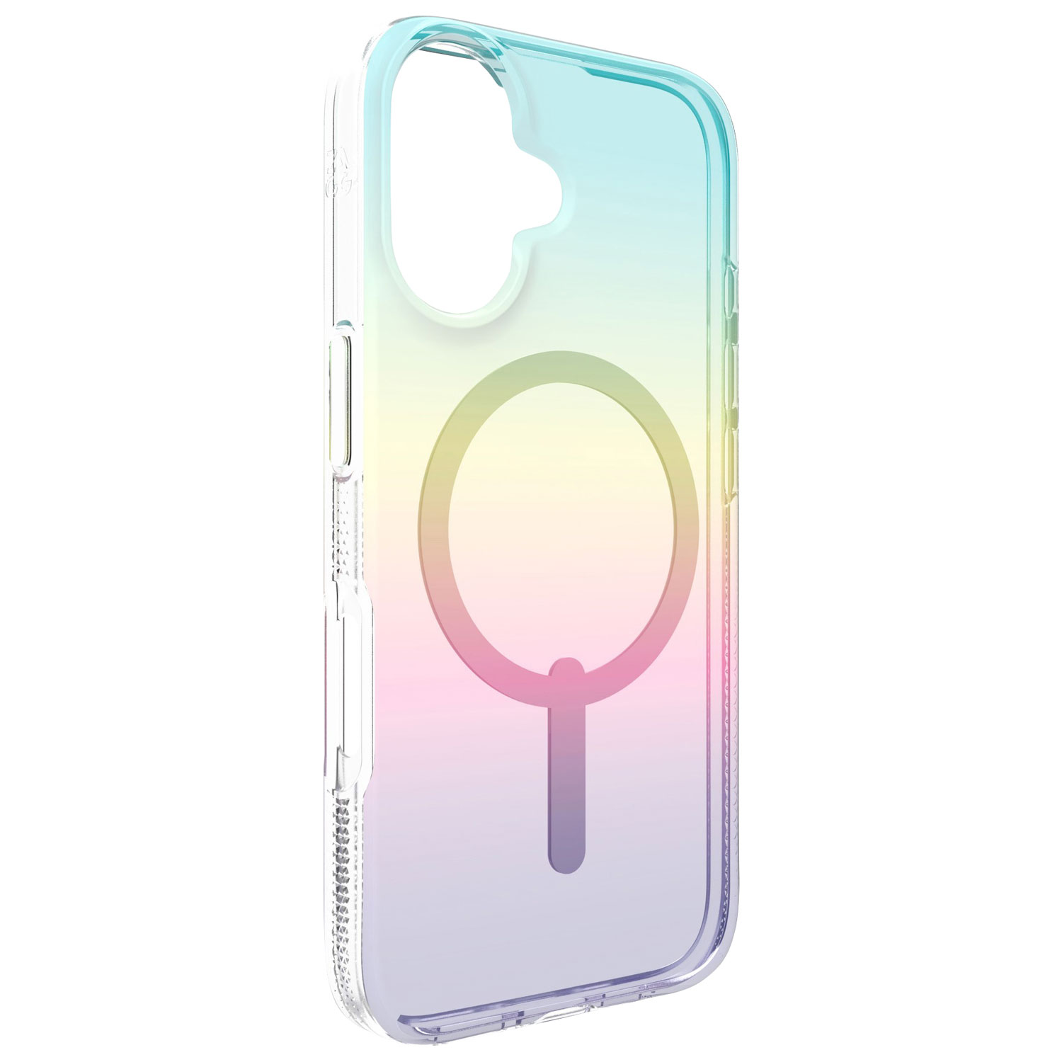 ZAGG Milan Snap Fitted Hard Shell Case with MagSafe for iPhone 16 - Iridescent