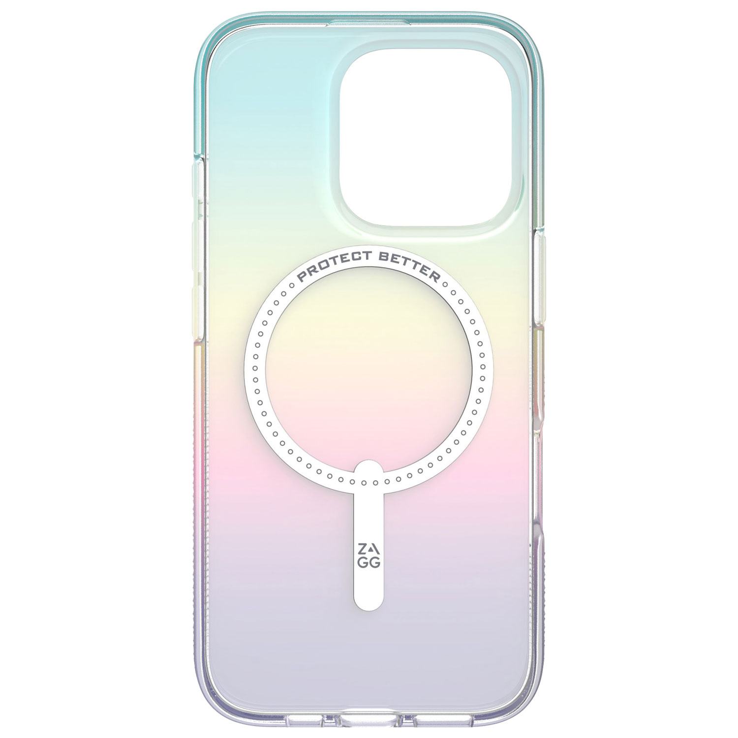 Étui rigide ajusté Milan Snap de ZAGG avec MagSafe pour iPhone 16 Pro - Iridescent
