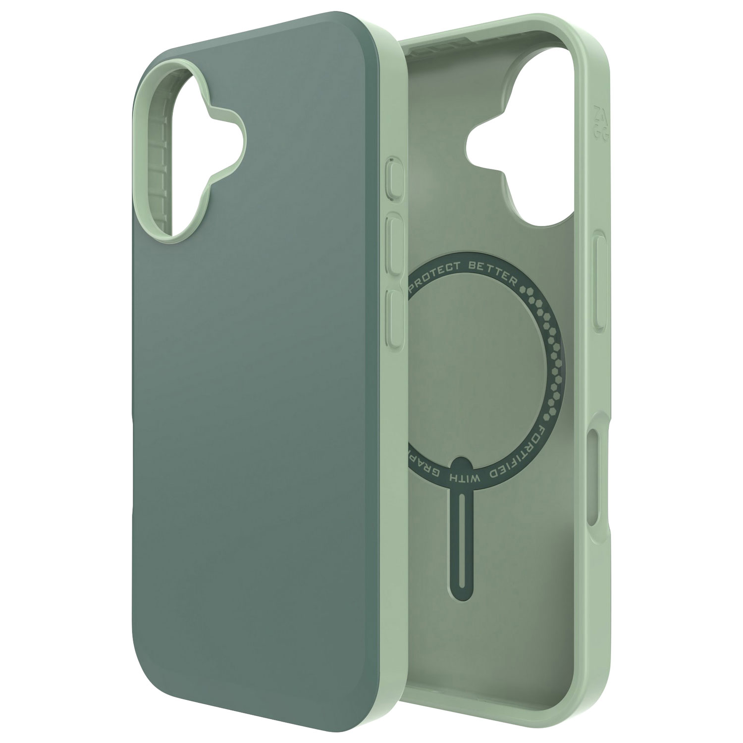 Étui rigide ajusté SoHo Snap de ZAGG avec MagSafe pour iPhone 16 - Vert