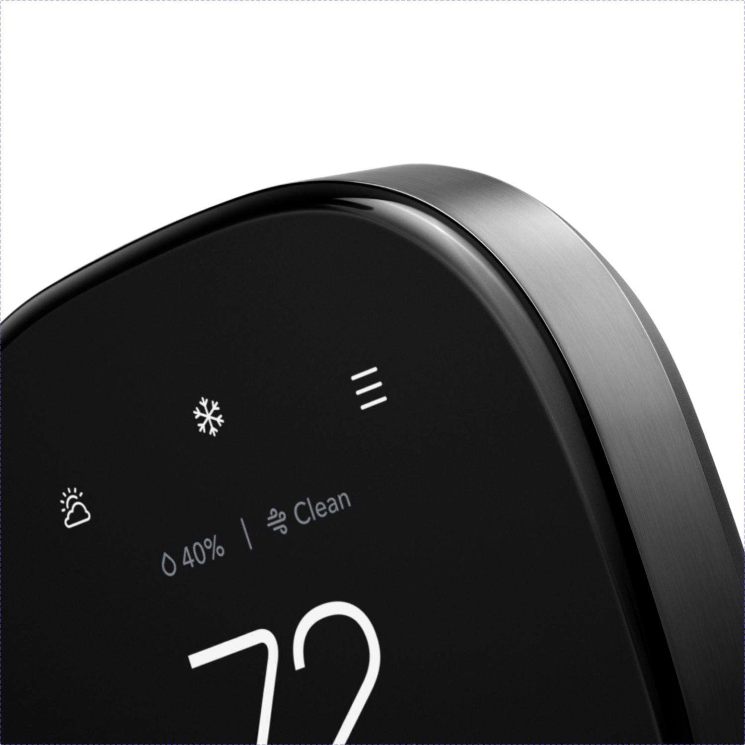 Thermostat intelligent Wi-Fi Premium D'ecobee - Noir