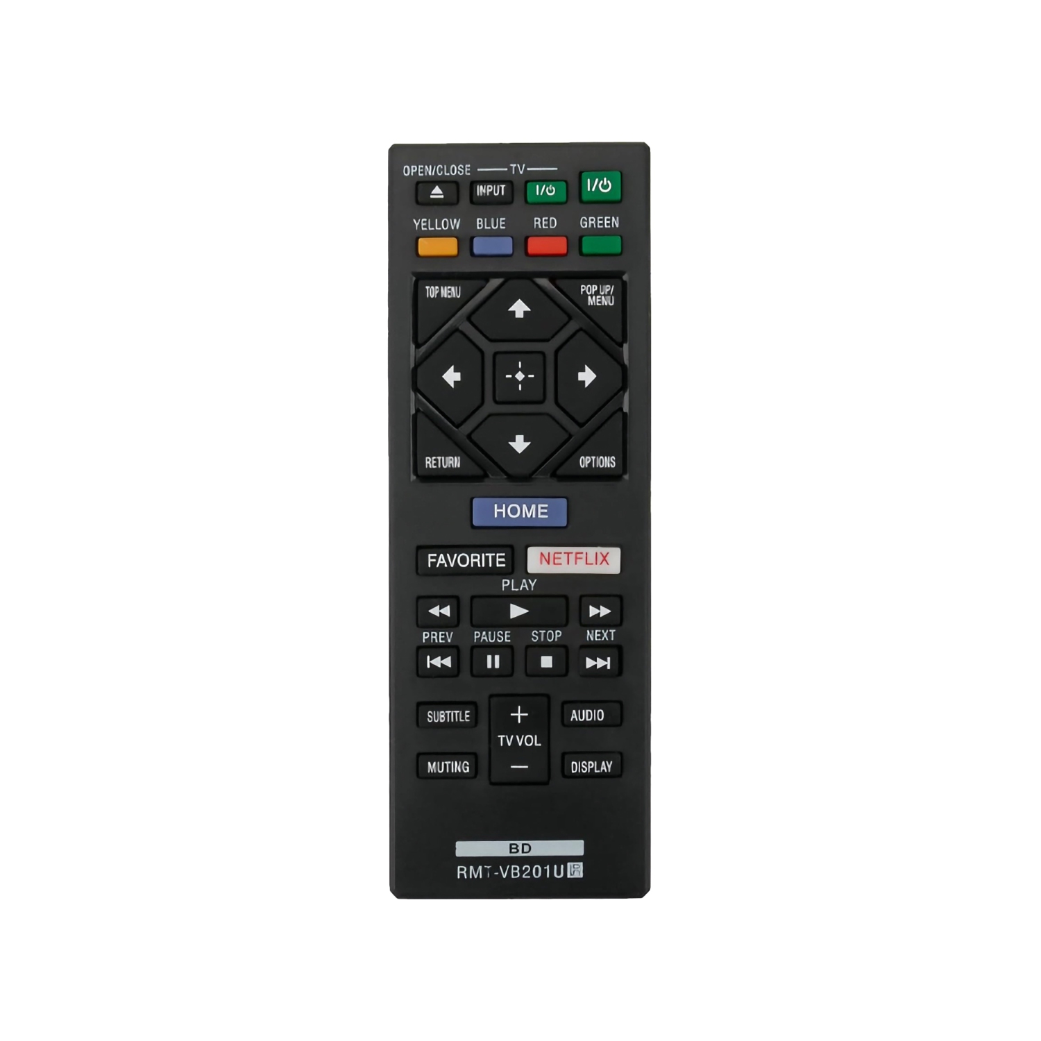 Refurbished (Good) Sony RMT-VB201U Blu-Ray BD Disc DVD Player Remote Control OEM