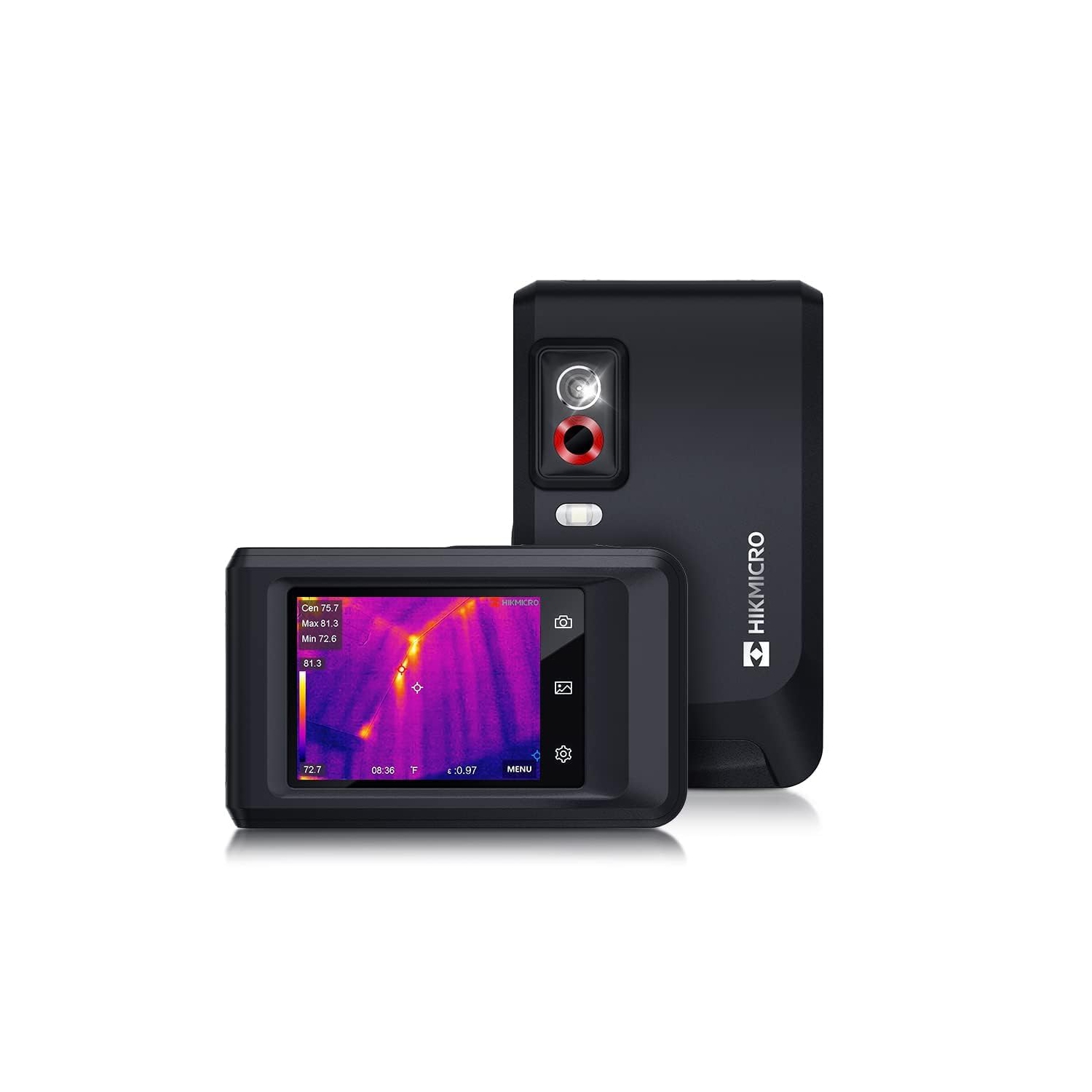 Refurbished(Excellent)- HIKMICRO Pocket 1, 192 x 144 IR Resolution Thermal Imaging Camera with 8MP Visual Camera, 25 Hz, Wi-Fi, 3.5" Touch Screen