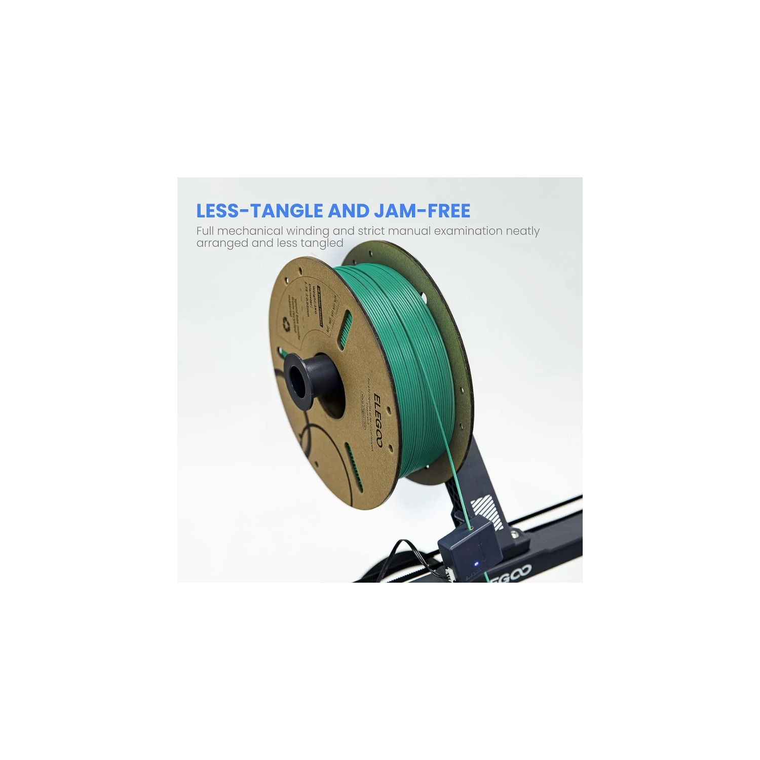 Filament PLA 1,75&nbsp;mm noir 1KG - précision dimensionnelle +/- 0,02&nbsp;mm, bobine de carton, compatible avec la plupart des imprimantes 3D FDM