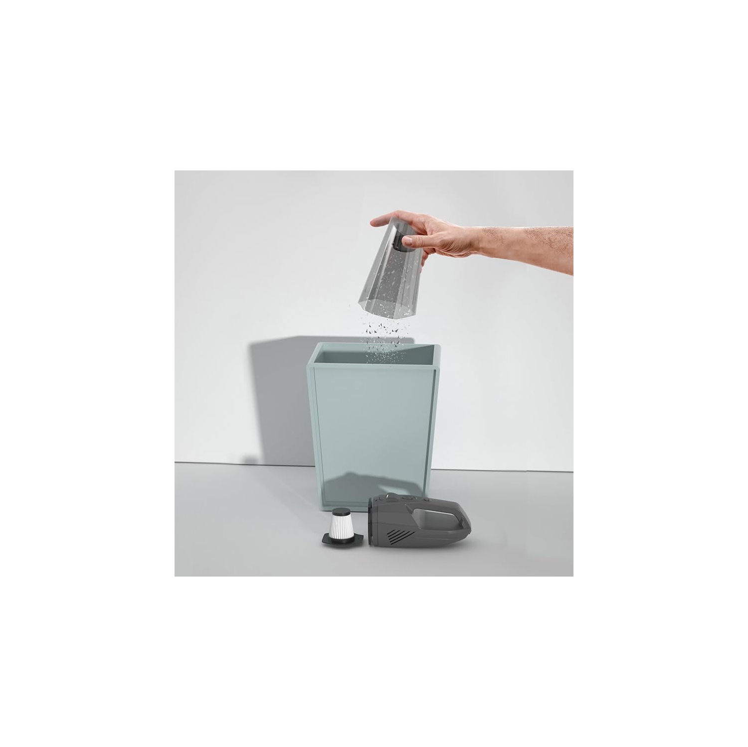 Aspirateur à main Kunova, aspirateur à main portatif sans fil à aspiration puissante 8000Pa avec lampe à DEL, batterie rechargeable à longue