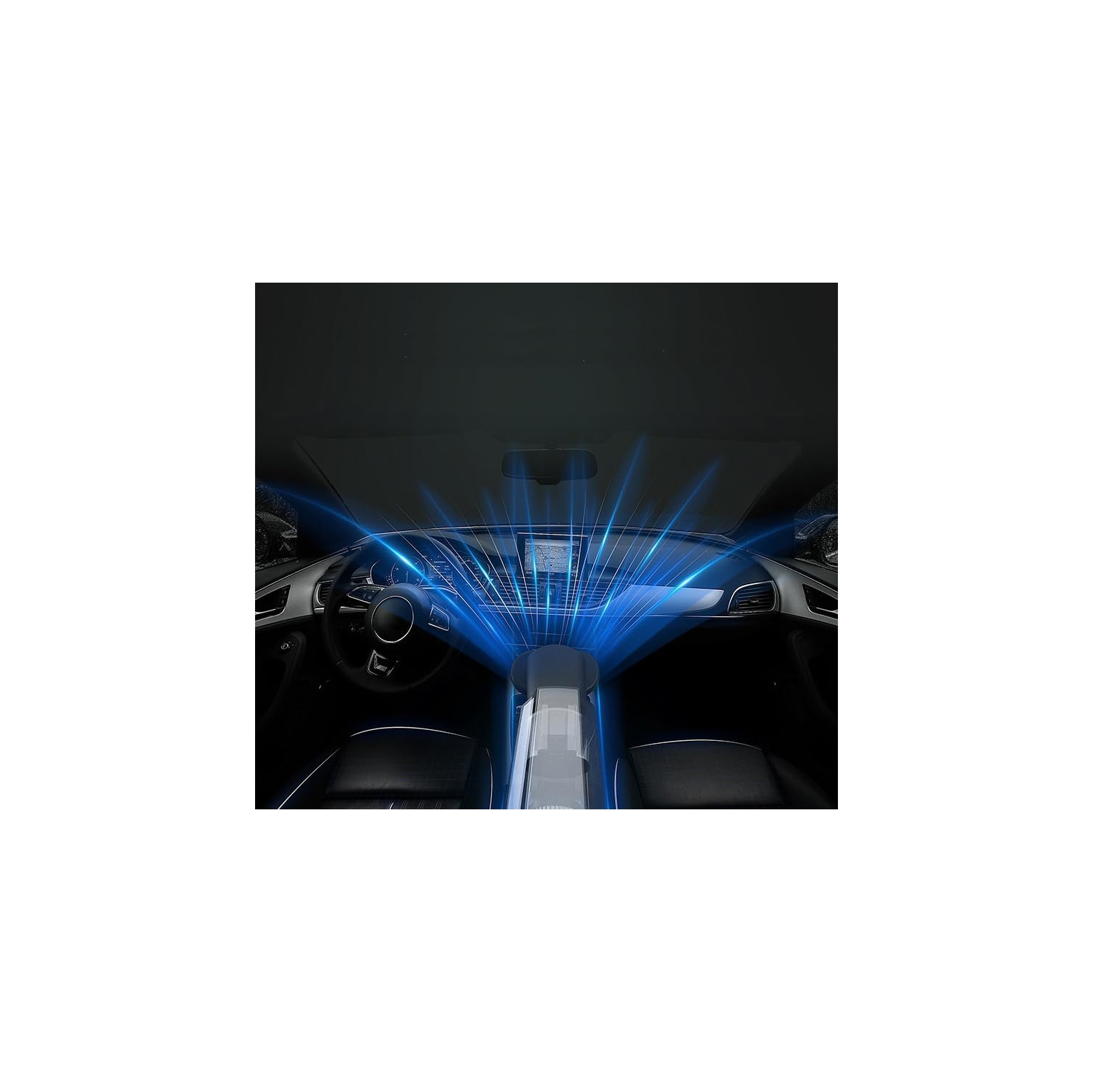 Aspirateur à main Kunova, aspirateur à main portatif sans fil à aspiration puissante 8000Pa avec lampe à DEL, batterie rechargeable à longue