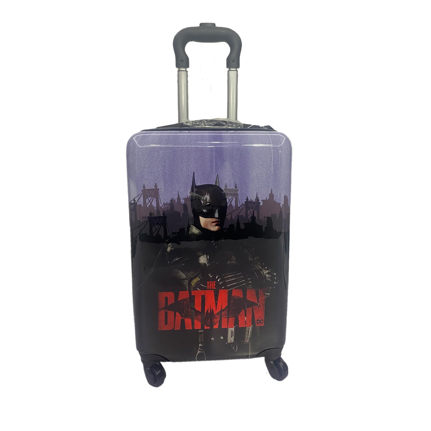 Valise de cabine rigide de 20 po à roulettes pivotantes pour enfants Batman Black de Fast Forward