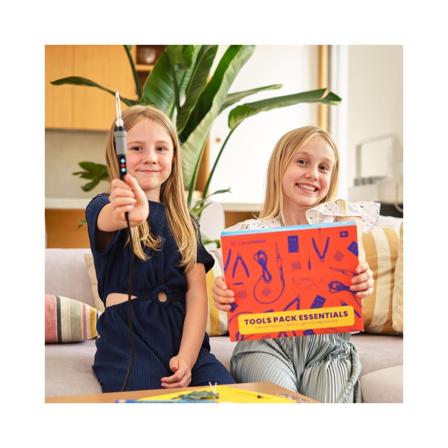 CircuitMess Tools Pack - DIY Electronics Soldering Kit - Soldering Iron, Pliers, Screwdriver, Lead-Free Solder - STEM Maker Tools