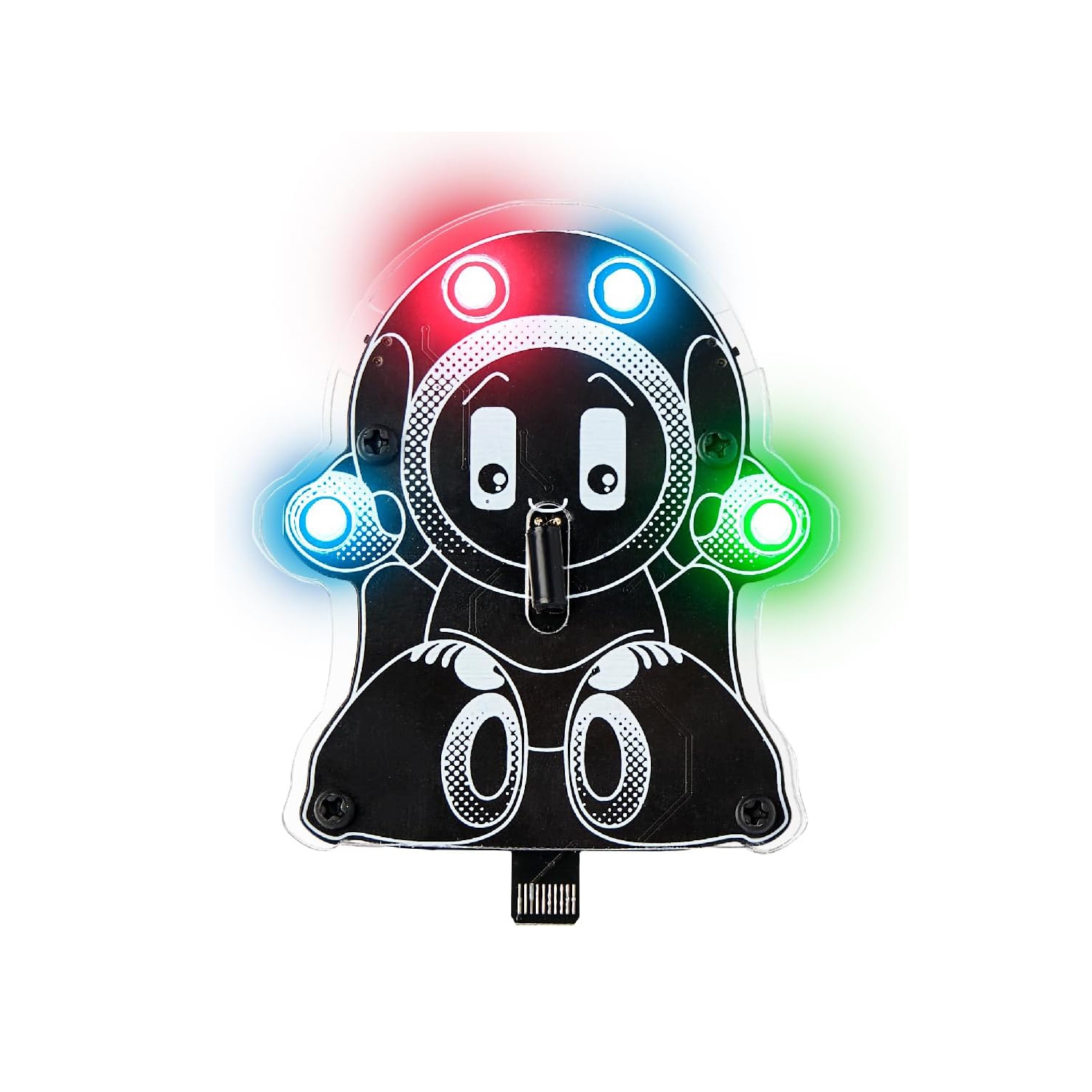 CircuitMess Wacky Robots Robby - Ensemble de mini robots à installer soi-même - Apprenez les capteurs de vibrations et les DEL - Appareils