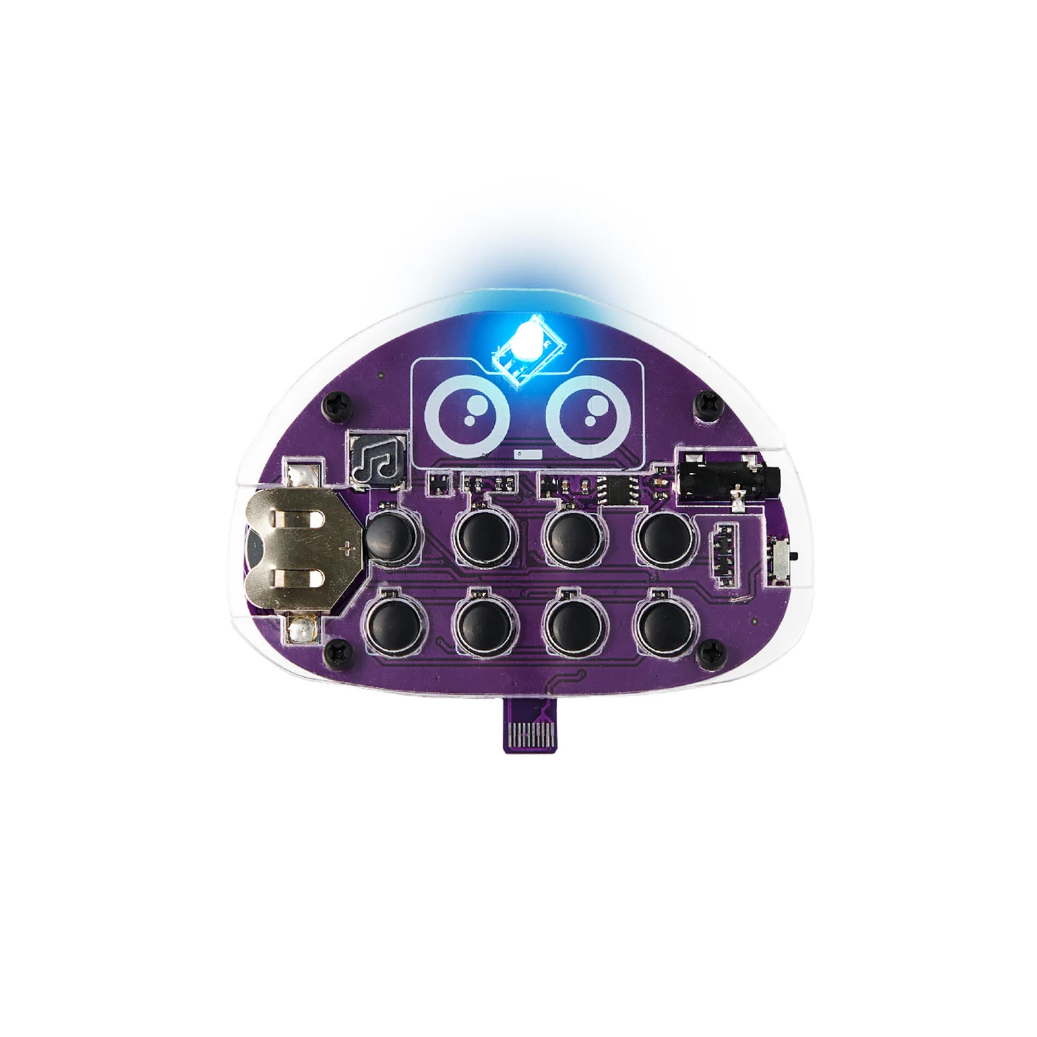 CircuitMess Wacky Robots Buttons - DIY Mini Robot Kit - Learn Microchips & Sound Synthesis - STEM Electronics Ages 7+