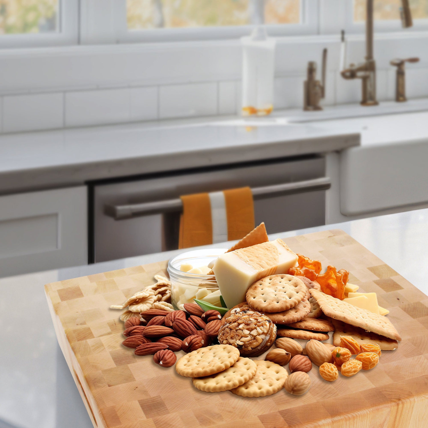 Petite planche à découper en bois d'érable de John Boos pour cuisine de 18 x 18 x 2,25 po