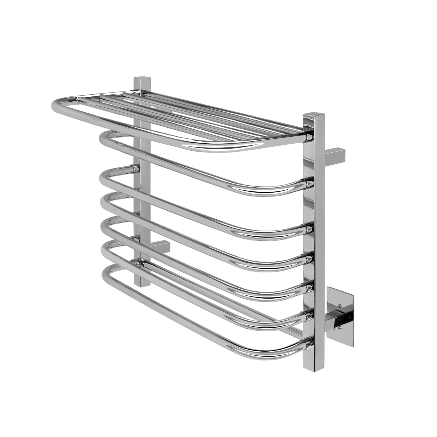Chauffe-serviettes WarmlyOurs Vancouver - acier inoxydable poli - remis à neuf