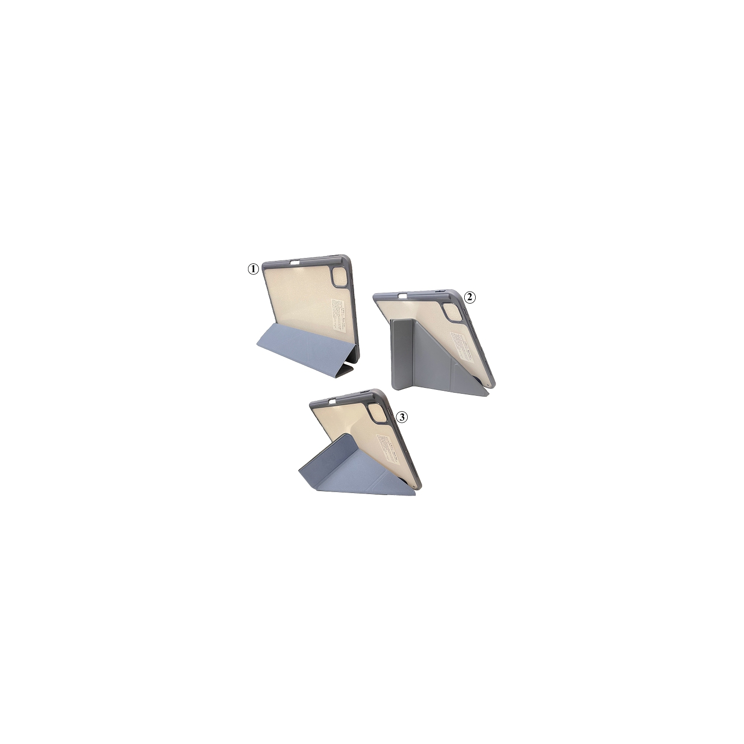 TopSave Smart Case iPad 11"(18-22), Air 4(10.9"(20)/5(10.9"(22))/6th Gen with Pencil Holder, Clear Back Slim Tri-fold & Y-Shape Fold Folio Stand