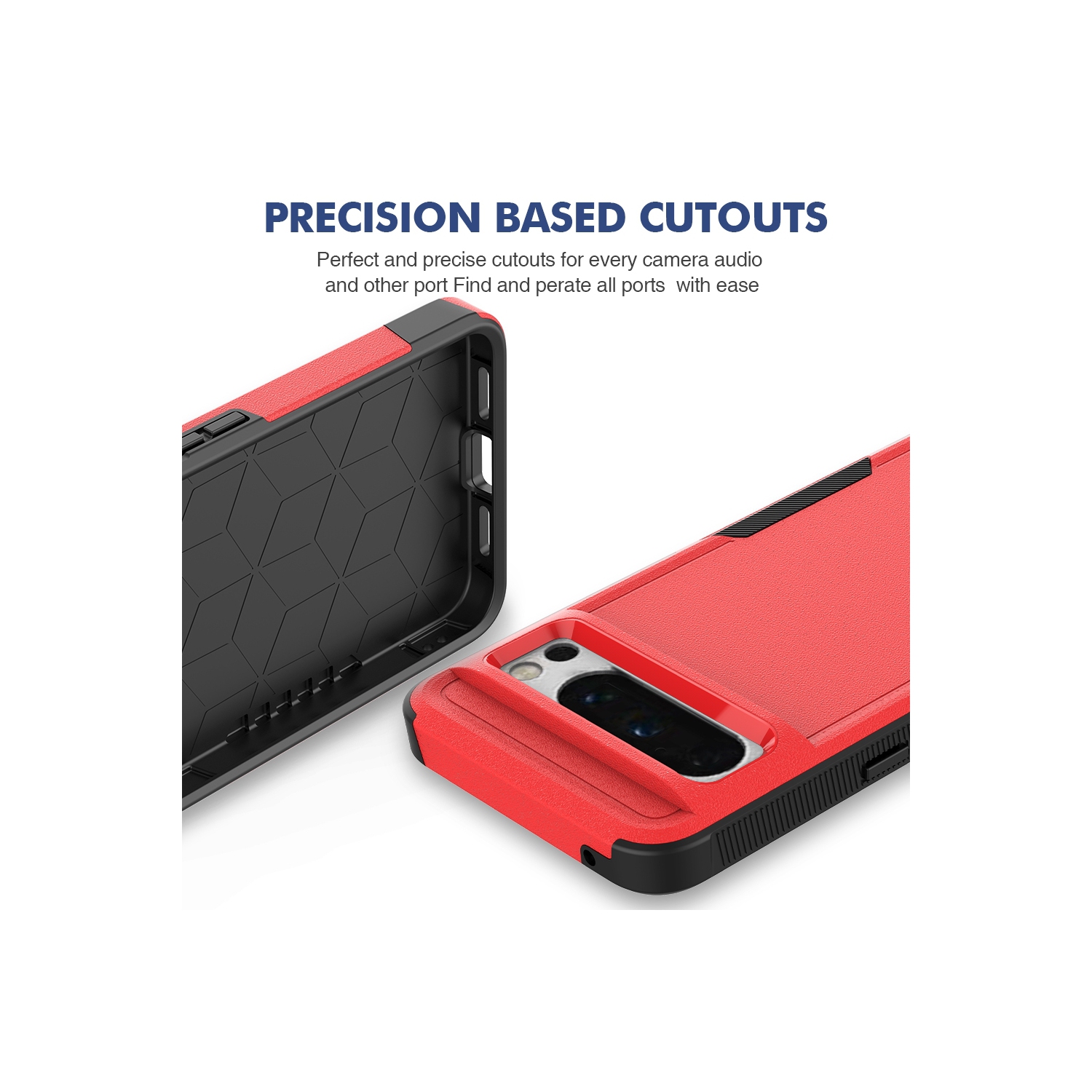 Étui rigide ajusté robuste à deux couches de XCRS pour Pixel 8 Pro de Google