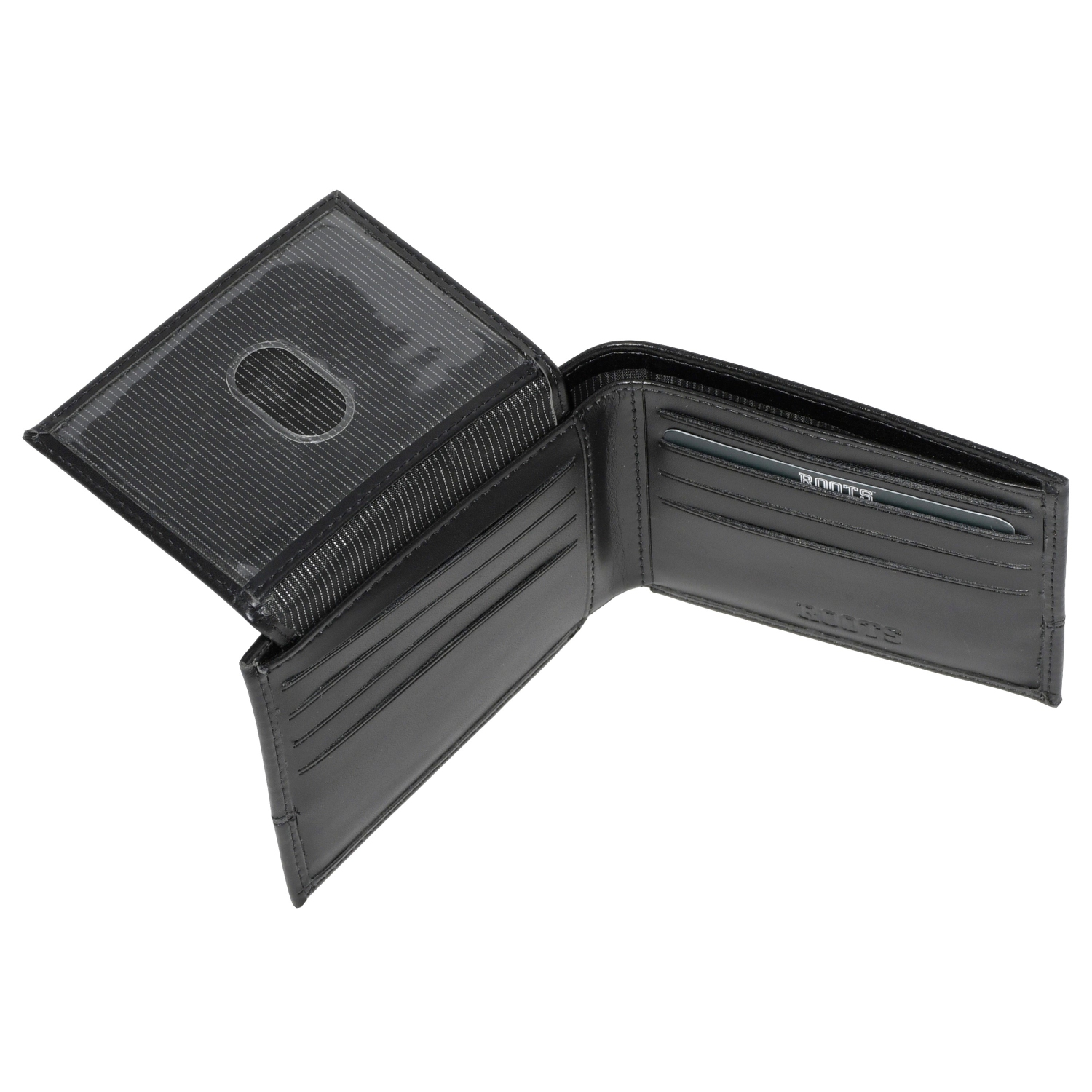 Portefeuille mince pour hommes avec rabat supérieur non amovible