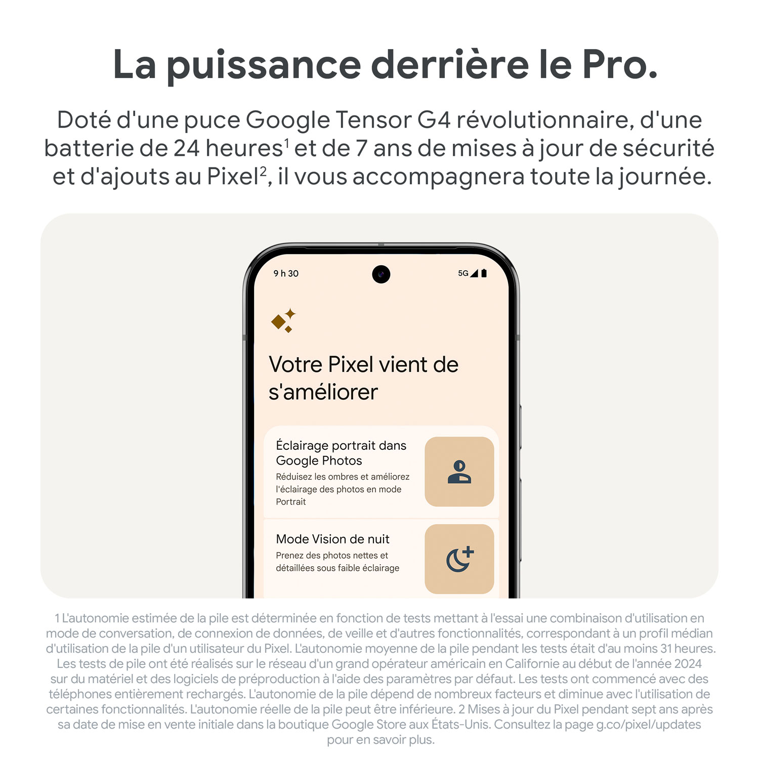 Pixel 9 Pro de 128 Go de Google - Noir volcanique - Déverrouillé